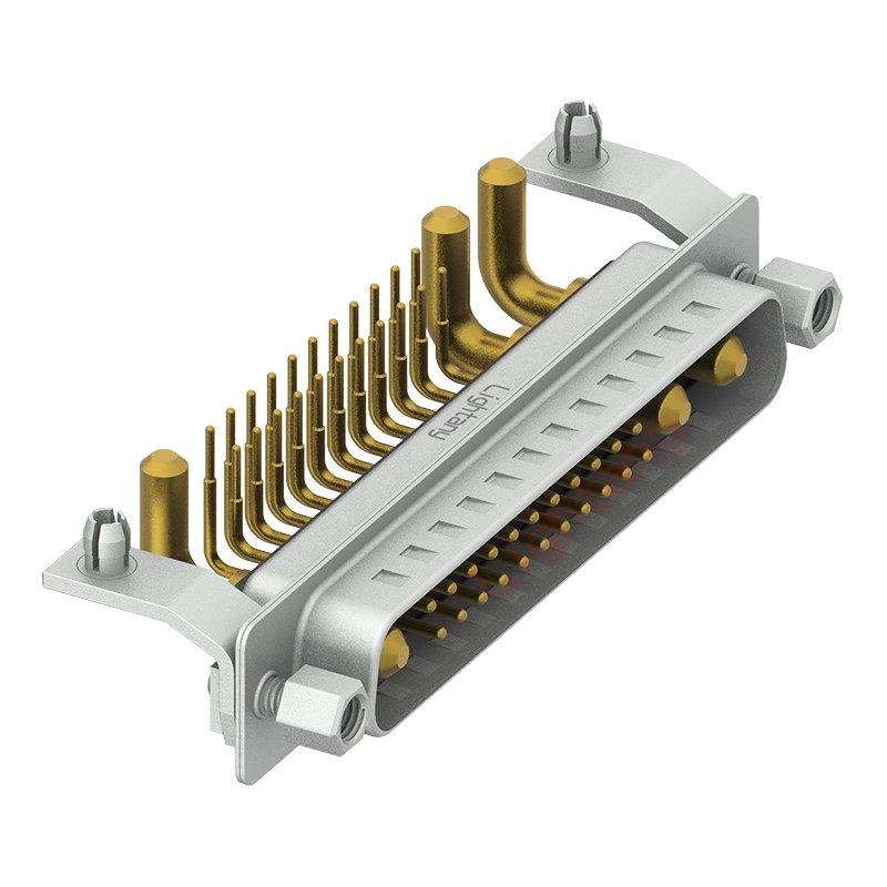 25W3公PCB弯插板/铆支架11.6/大电流30A