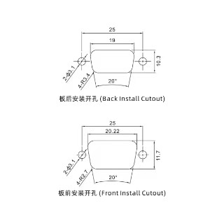 5W1母短体焊线/配螺丝螺母/大电流20A