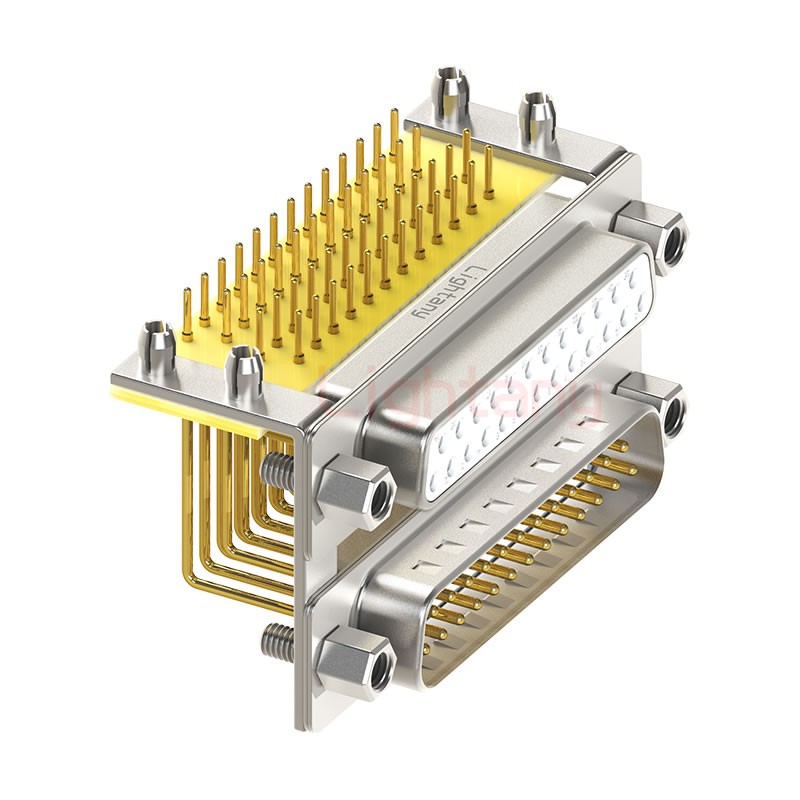 DR25 上公下母 间距15.88车针双胞胎 D-SUB连接器