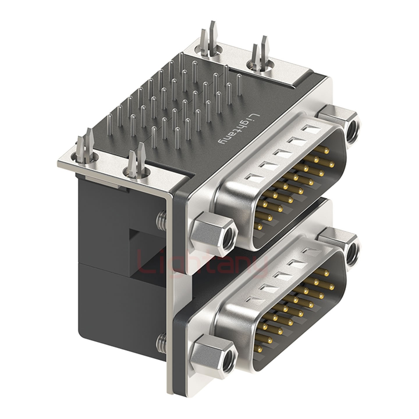 DR15公对公 间距19.05 双胞胎冲针 D-SUB连接器