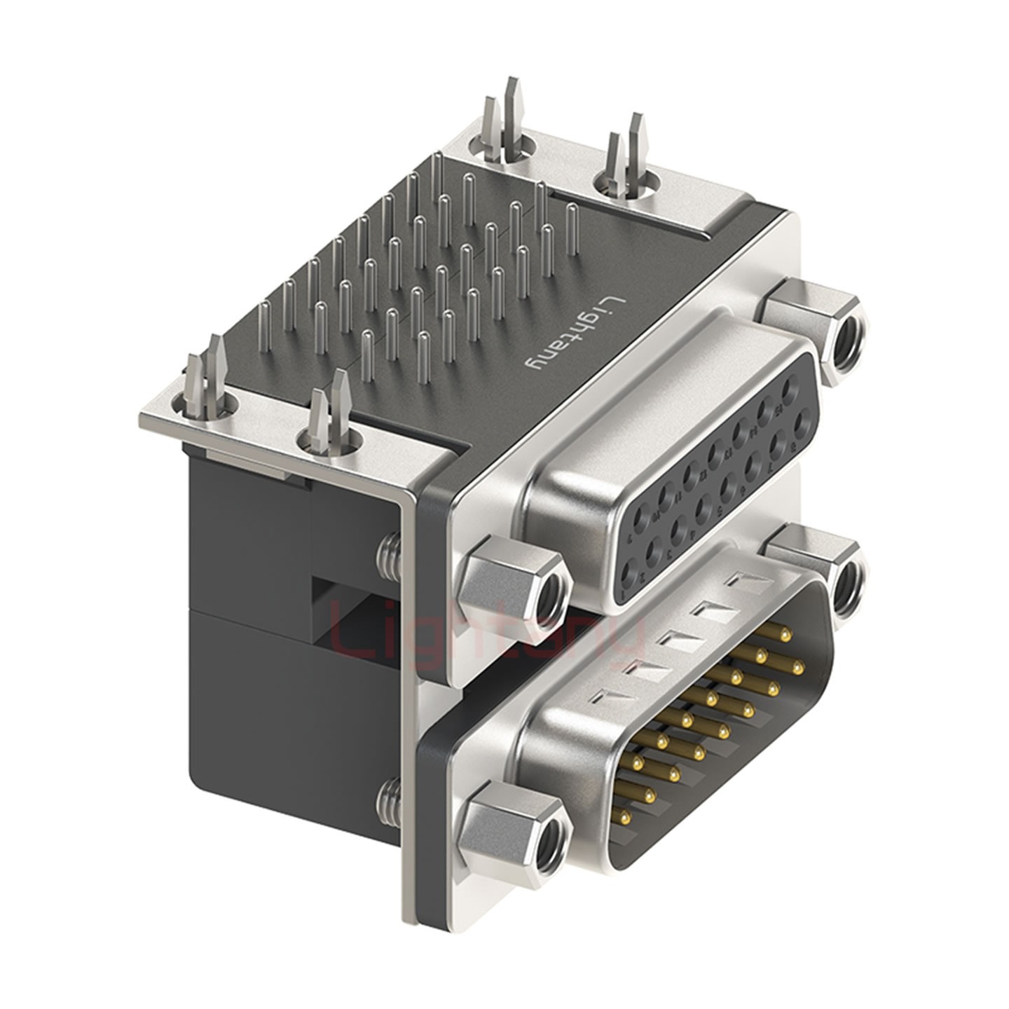 DR15上公下母 间距15.88 双胞胎冲针 D-SUB连接器