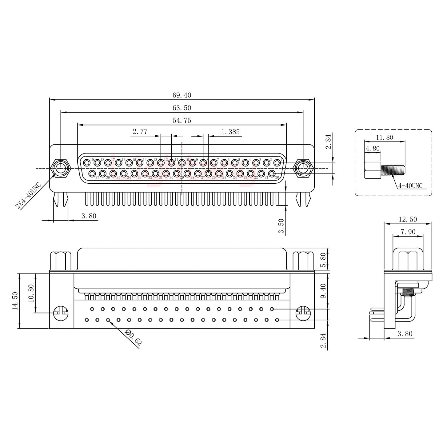 DR37 母 弯插板9.4 塑料支架10.8 锁螺丝 车针