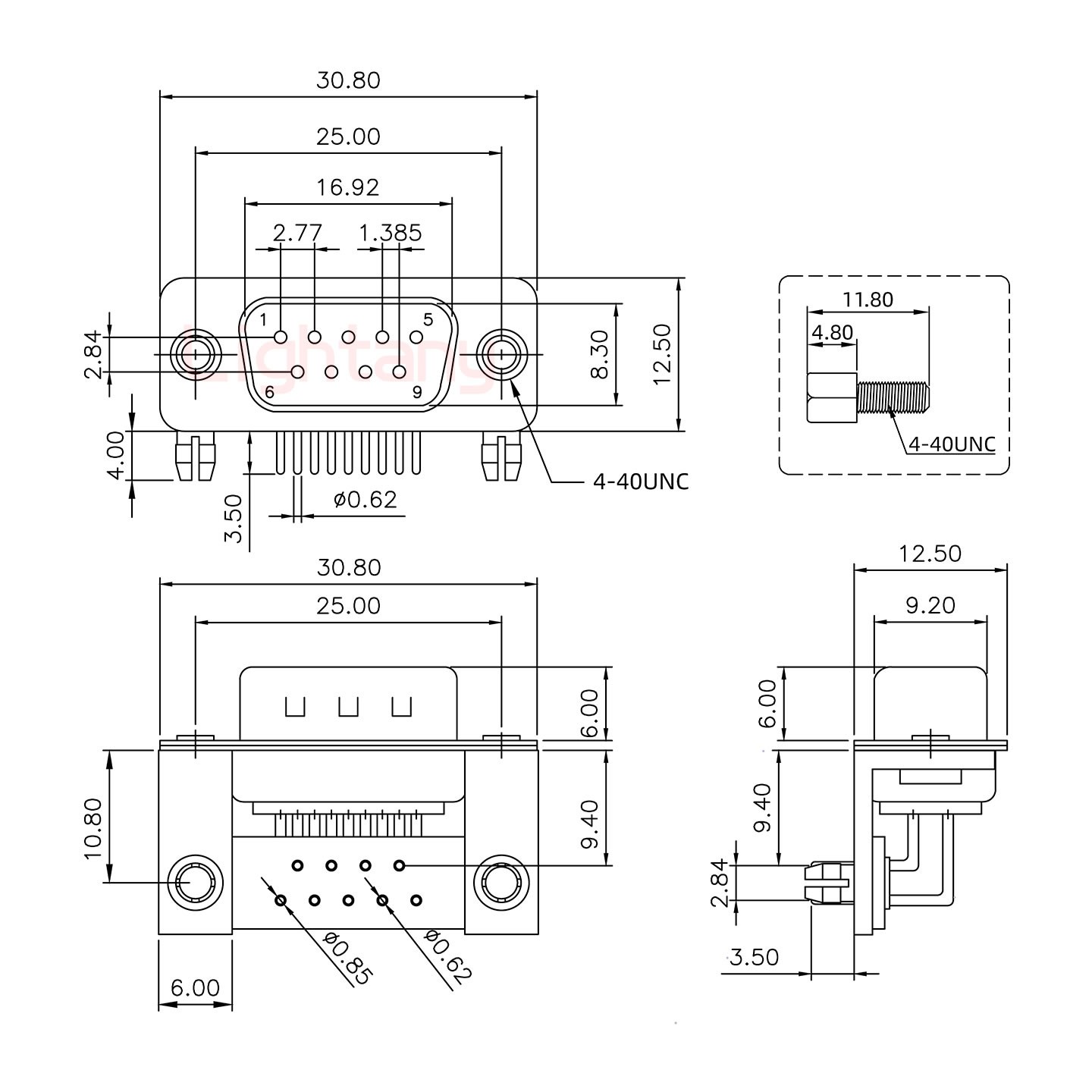 DR9 公 弯插板9.4 金属支架10.8 锁螺丝 车针