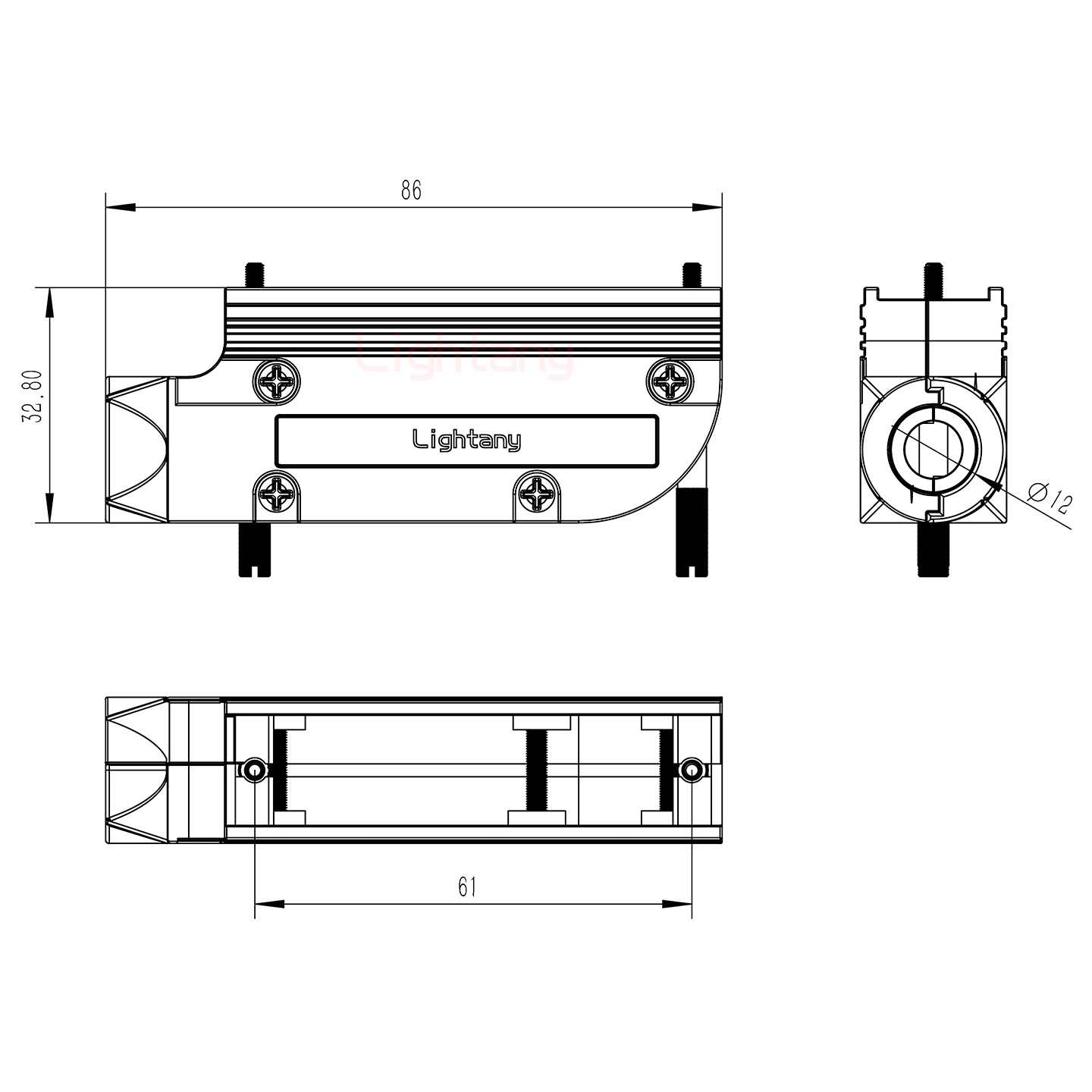 43W2公短体焊线40A+50P金属外壳1745弯出线4~12mm