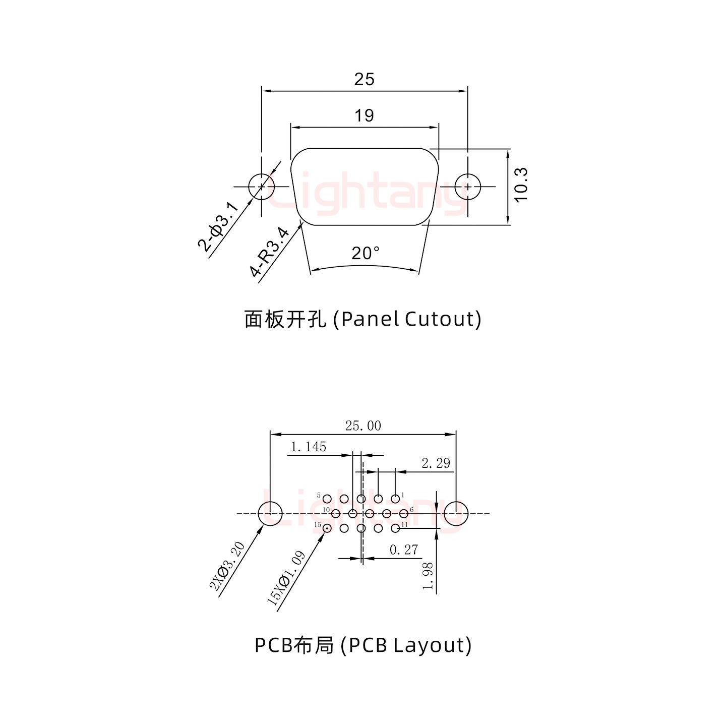 防水HDP15 母 直插板 铆鱼叉 锁螺丝 车针