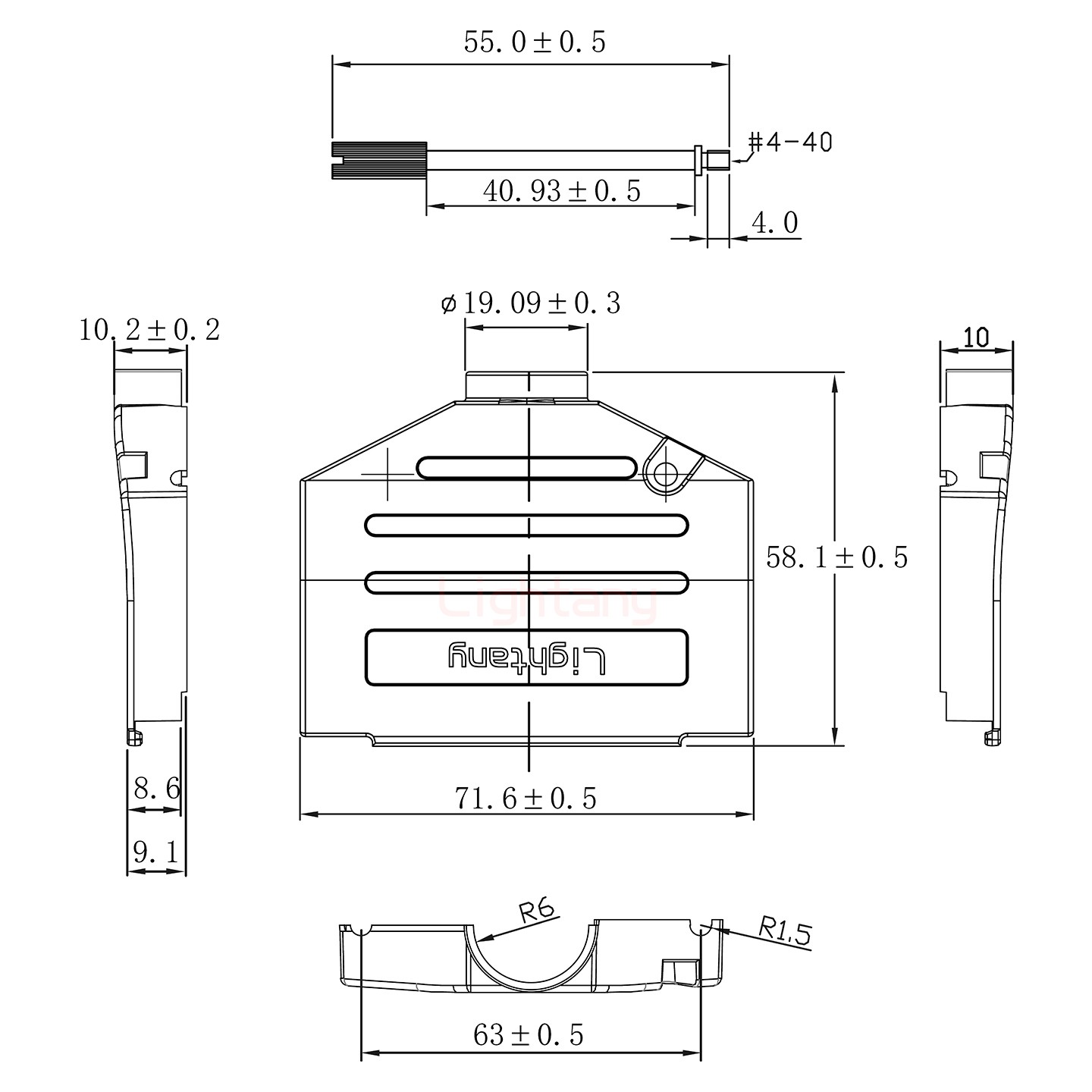 8W8公焊线式75欧姆+37P金属外壳2185直出线4~12mm