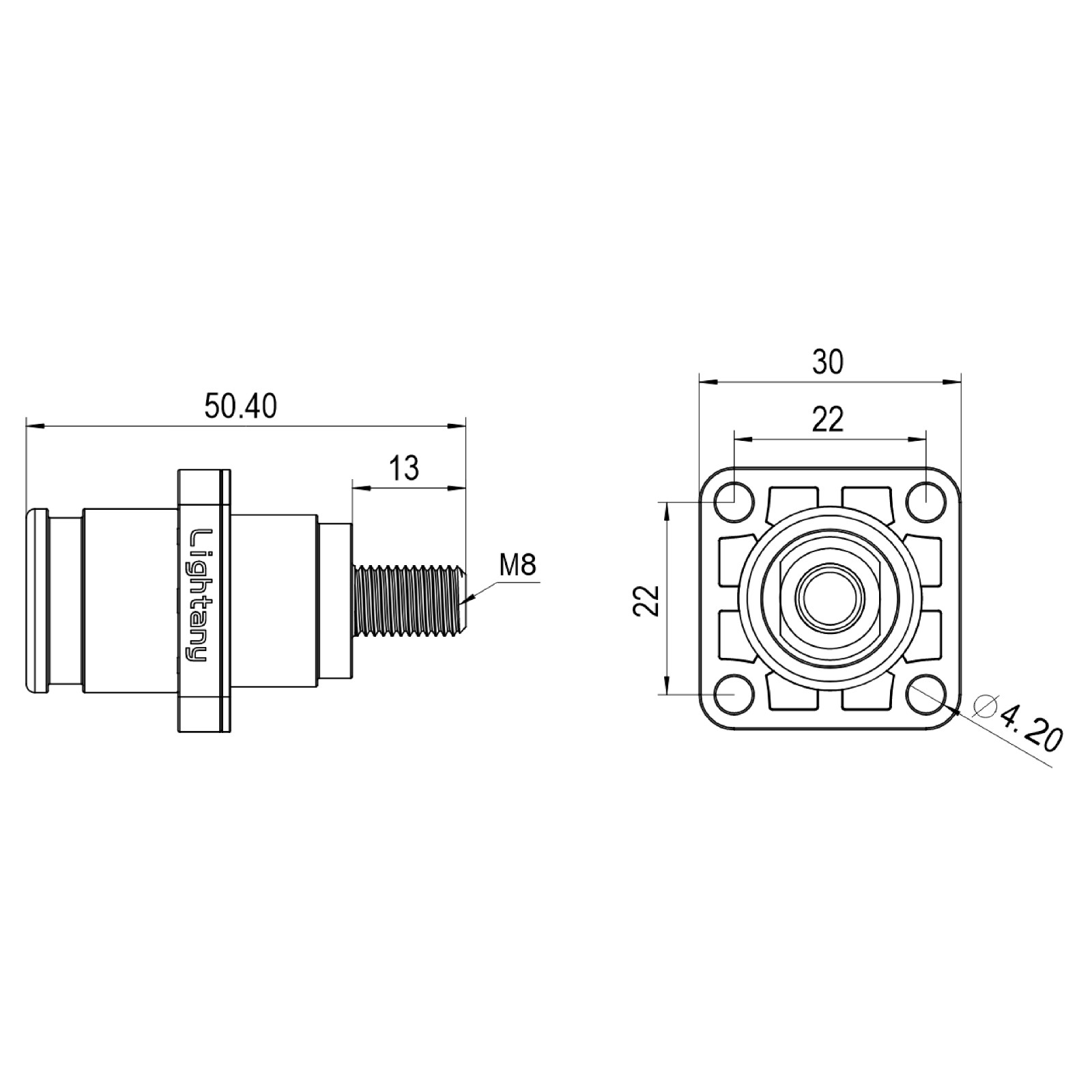 LTC08SO-M1RL外螺纹插座 120/150/200A 红色