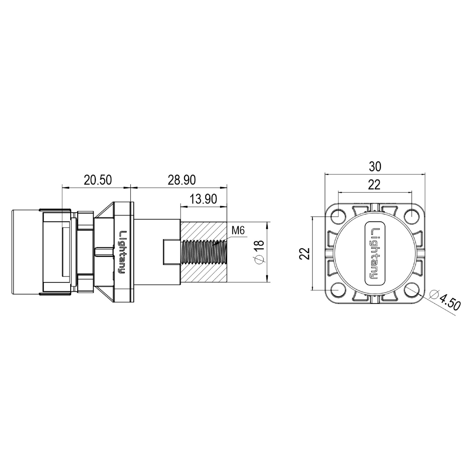 LTC12SI-M1YL内螺纹插座 250/300/350A 橘黄