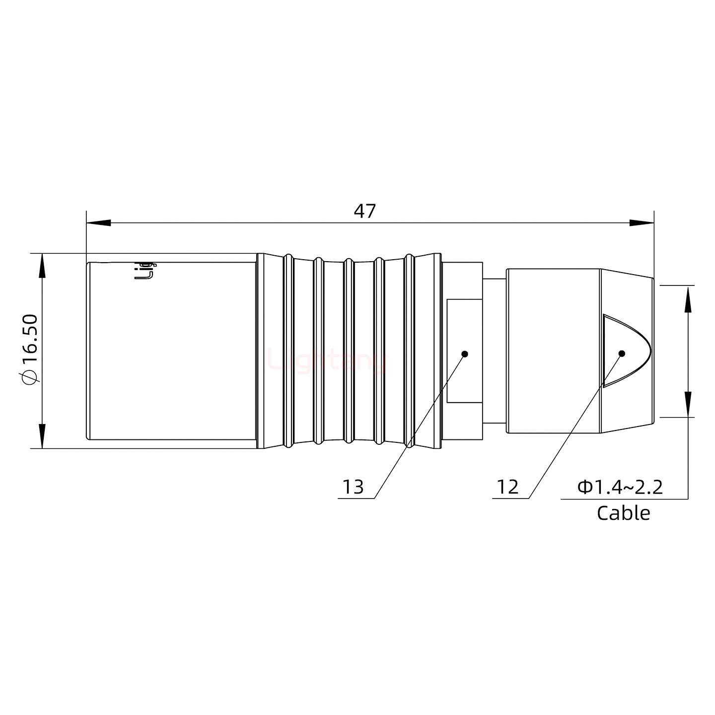 PHG.2B.010.CLLM21推拉自锁浮动插座