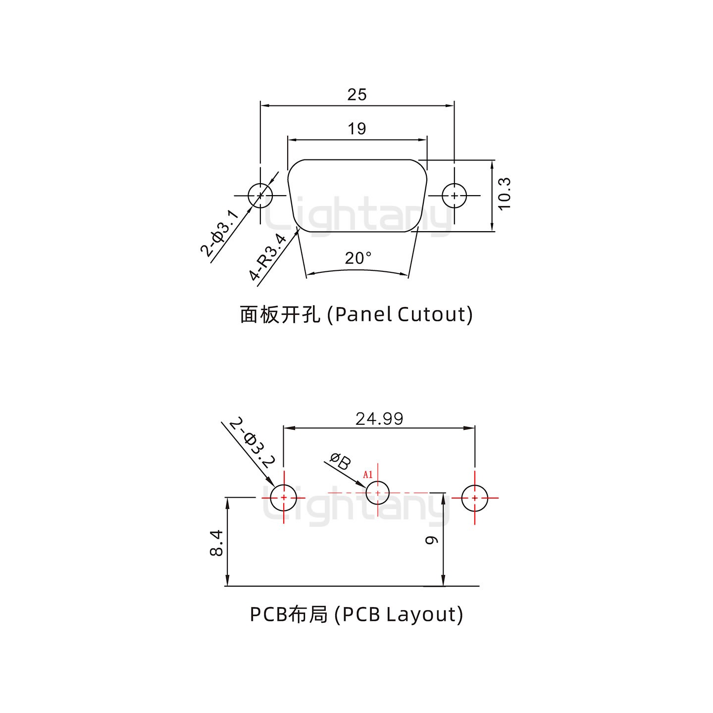 防水1W1公弯插板/铆支架/锁螺丝/大电流40A