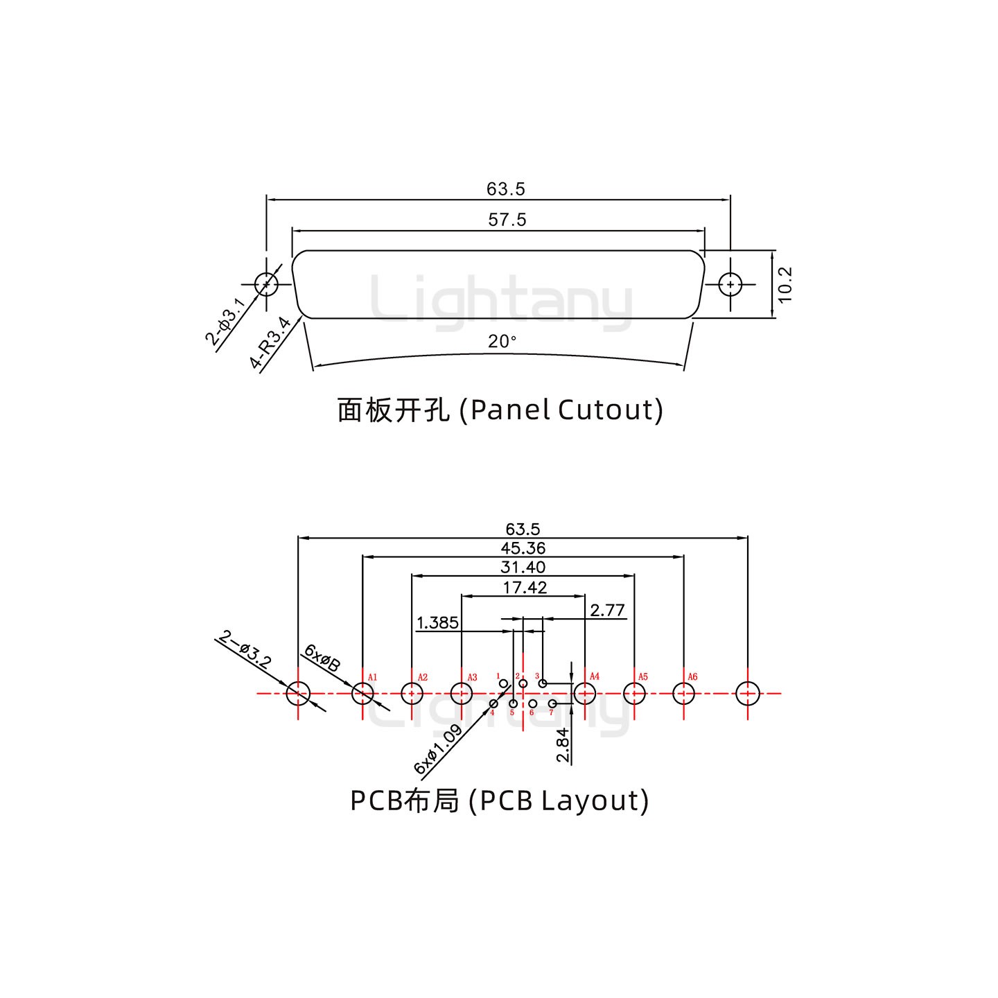 防水13W6A公直插板/铆鱼叉/锁螺丝/大电流40A