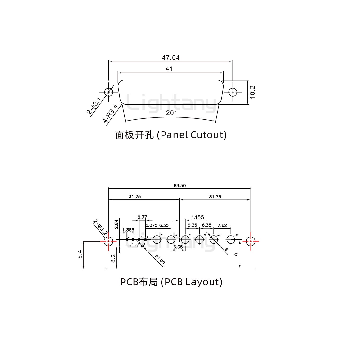 防水13W6B母弯插板/铆支架/锁螺丝/大电流40A