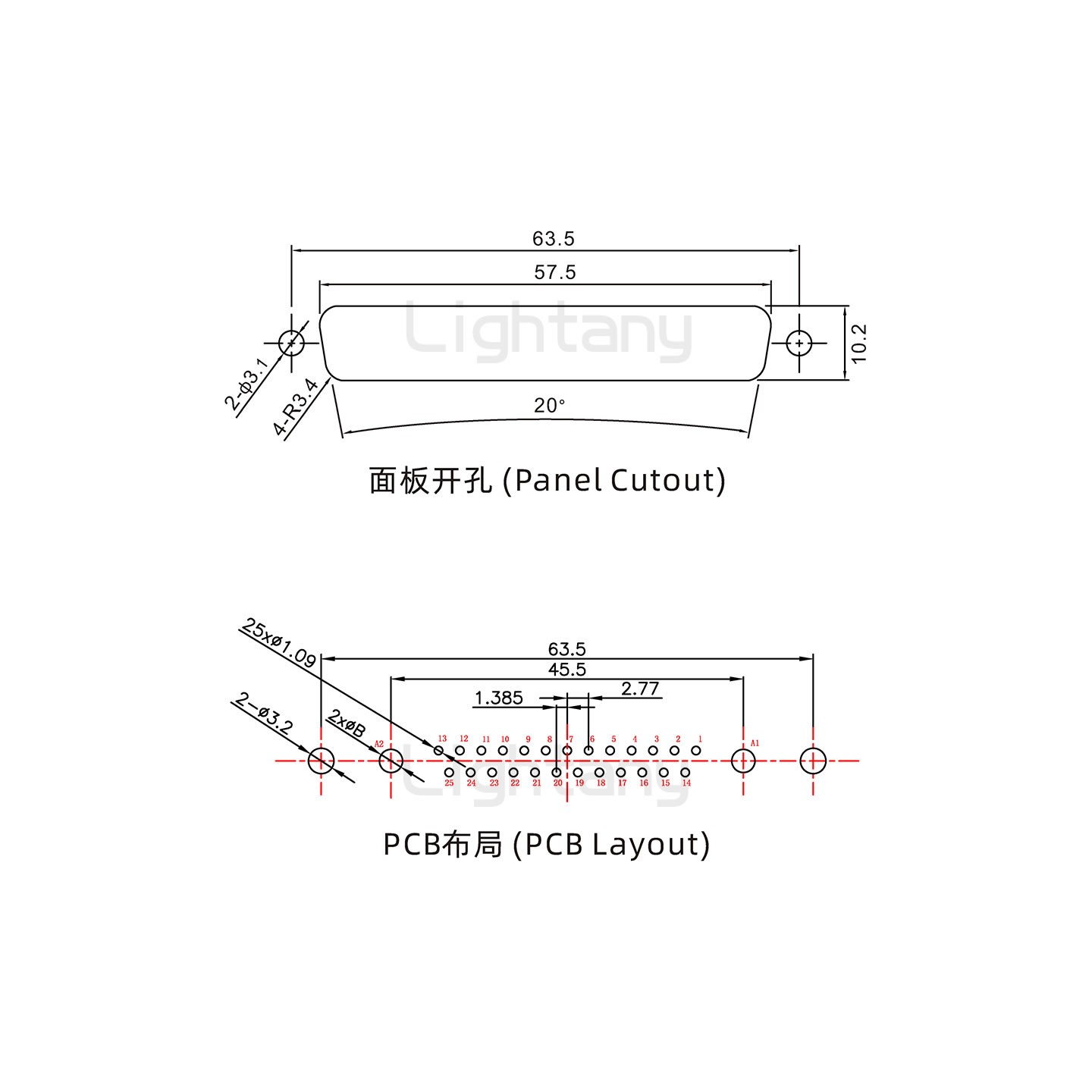 防水27W2母直插板/铆鱼叉/锁螺丝/大电流40A