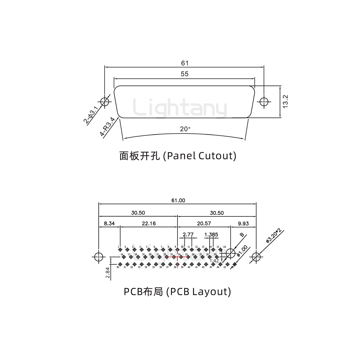 防水47W1公直插板/铆鱼叉/锁螺丝/大电流40A