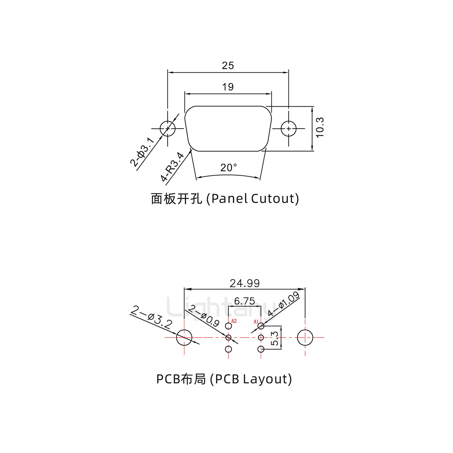 防水2W2母直插板/铆鱼叉/锁螺丝/射频同轴50欧姆