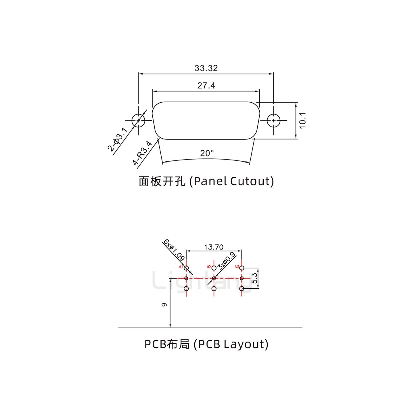 防水3W3公弯插板/锁螺丝/射频同轴50欧姆