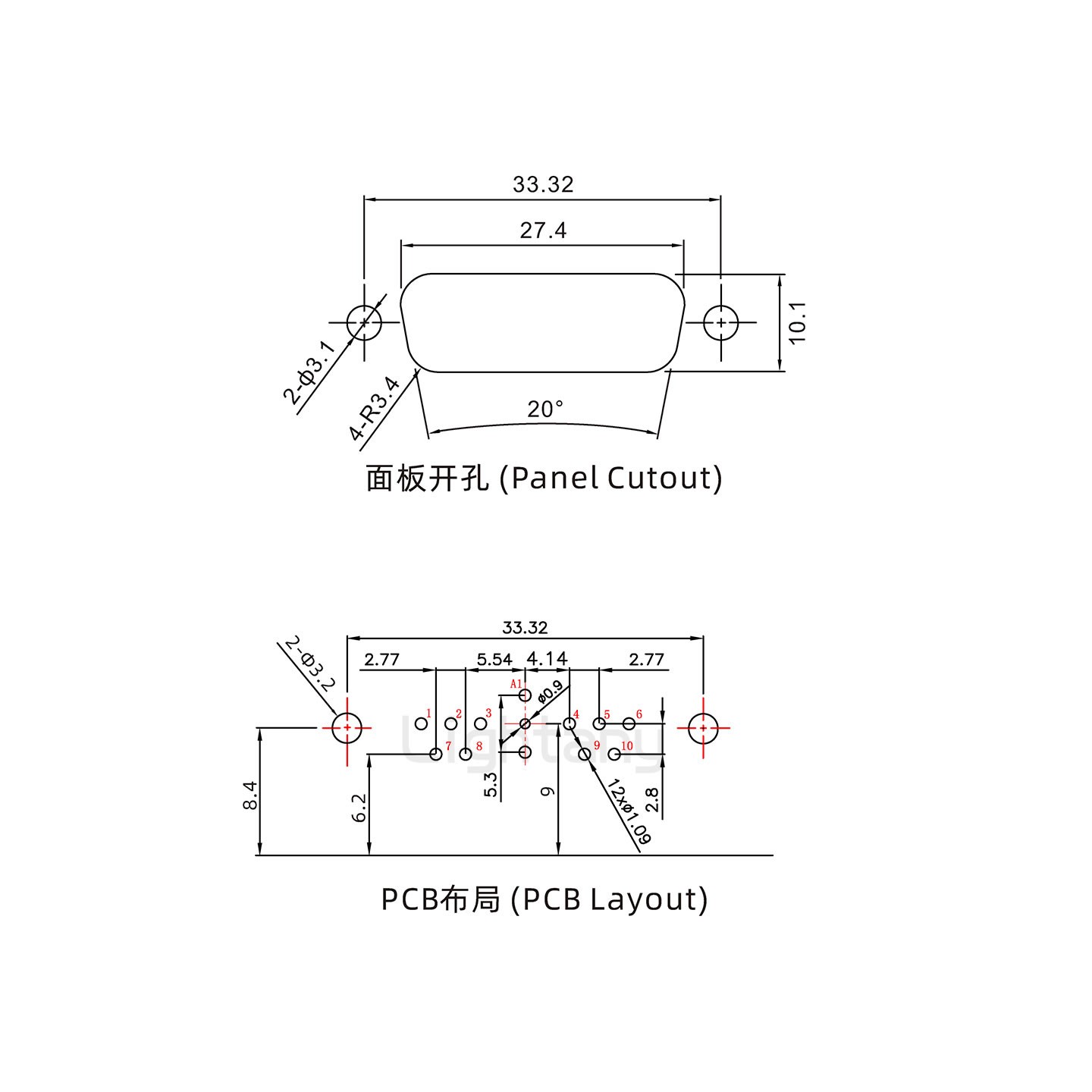 防水11W1公弯插板/铆支架/锁螺丝/射频同轴50欧姆