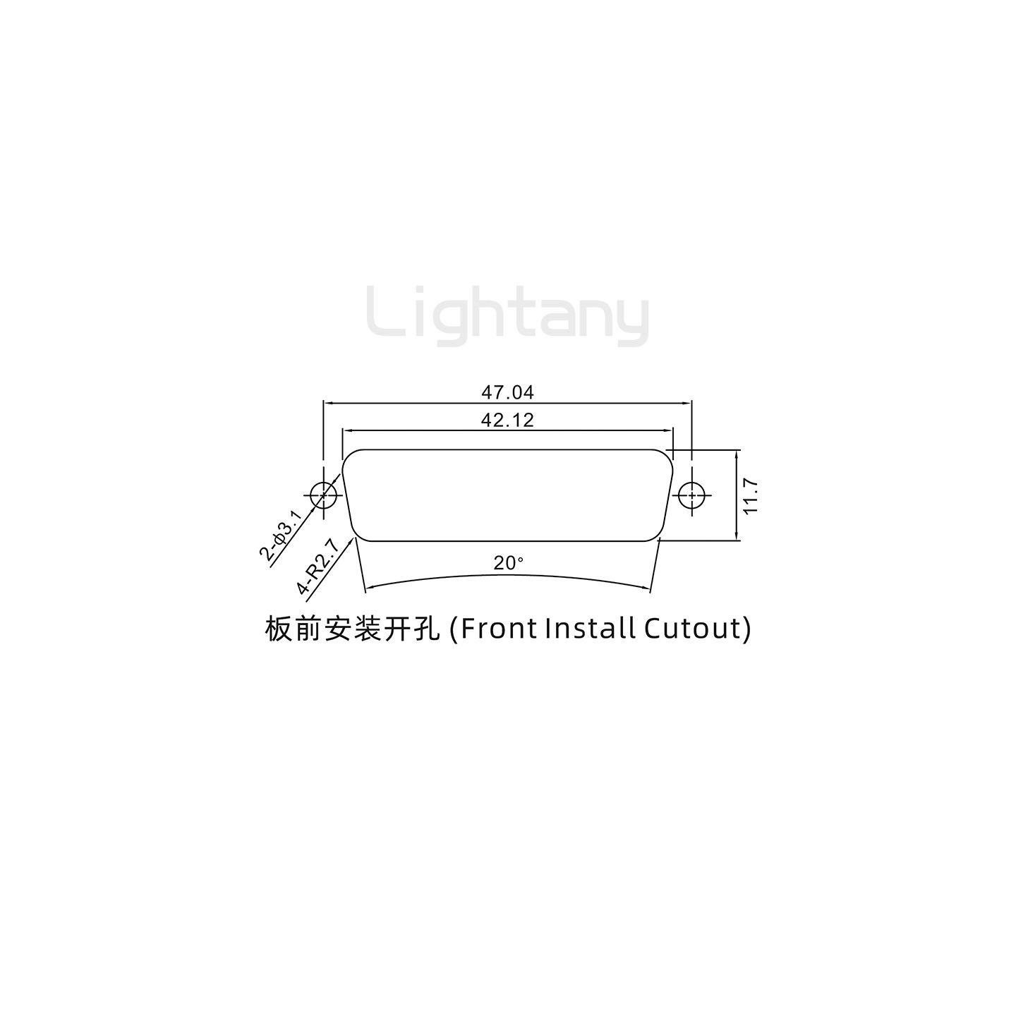 4W4母焊线式/锁螺丝螺母+防水垫片/射频同轴50欧姆