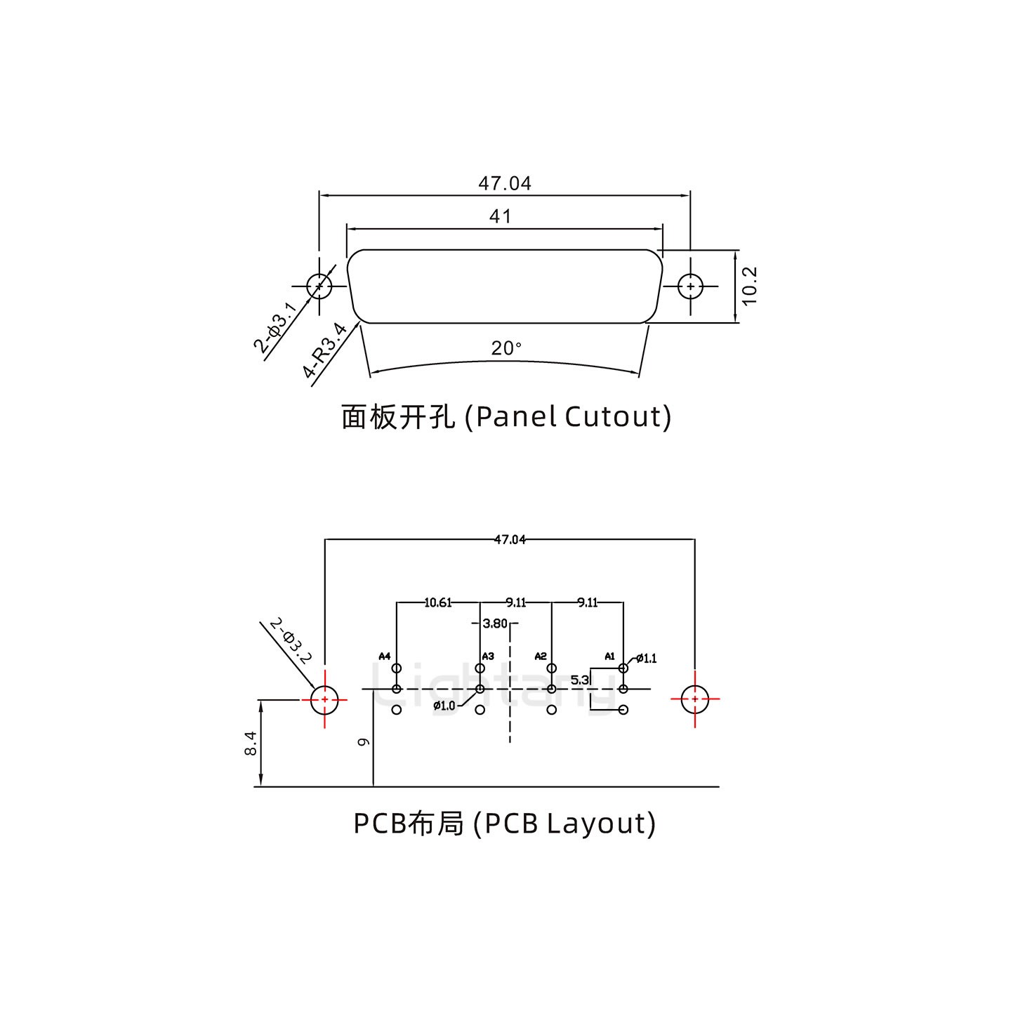 防水4W4母弯插板/铆支架/锁螺丝/射频同轴50欧姆