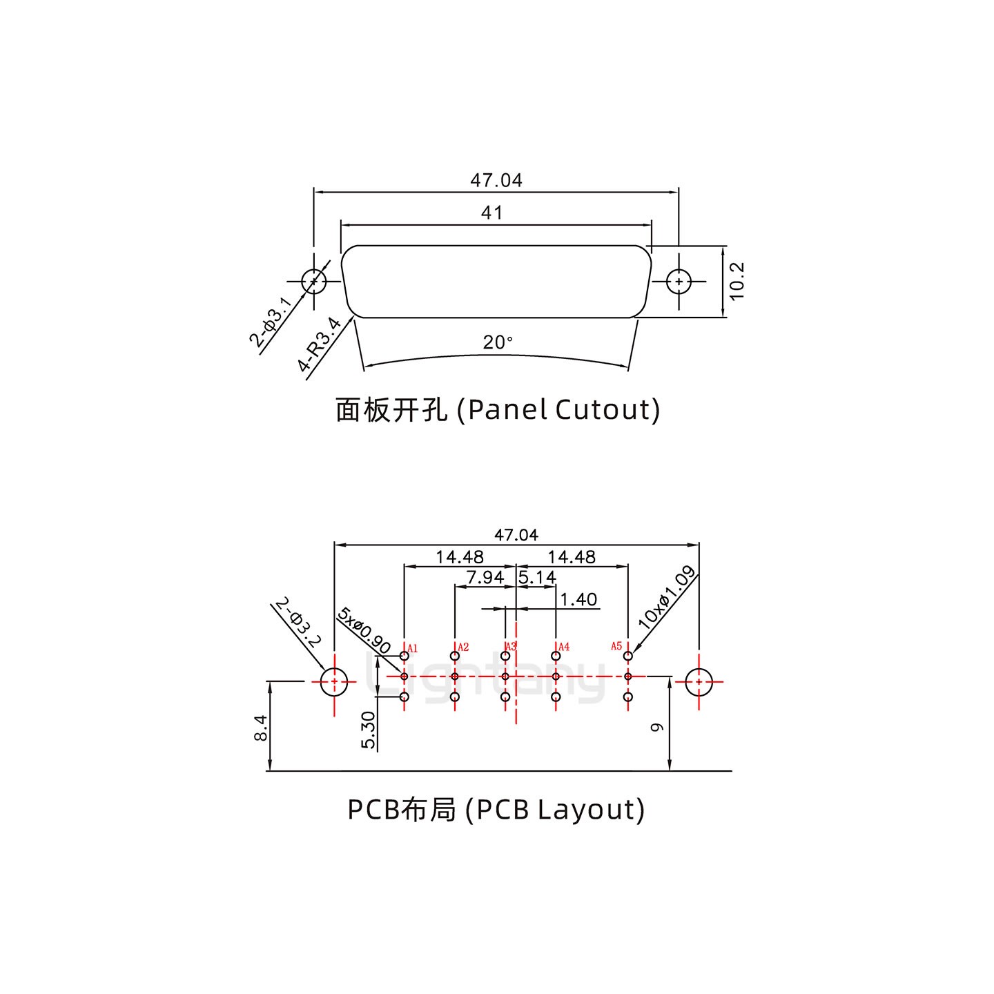 防水5W5公弯插板/铆支架/锁螺丝/射频同轴50欧姆