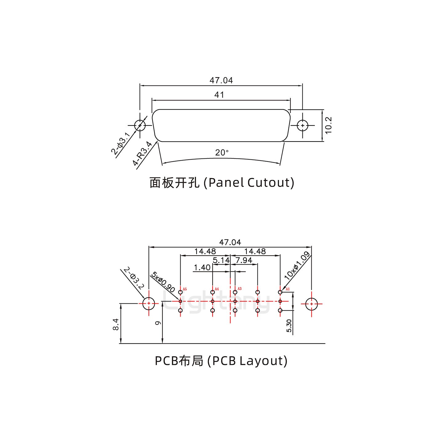 防水5W5母弯插板/铆支架/锁螺丝/射频同轴50欧姆