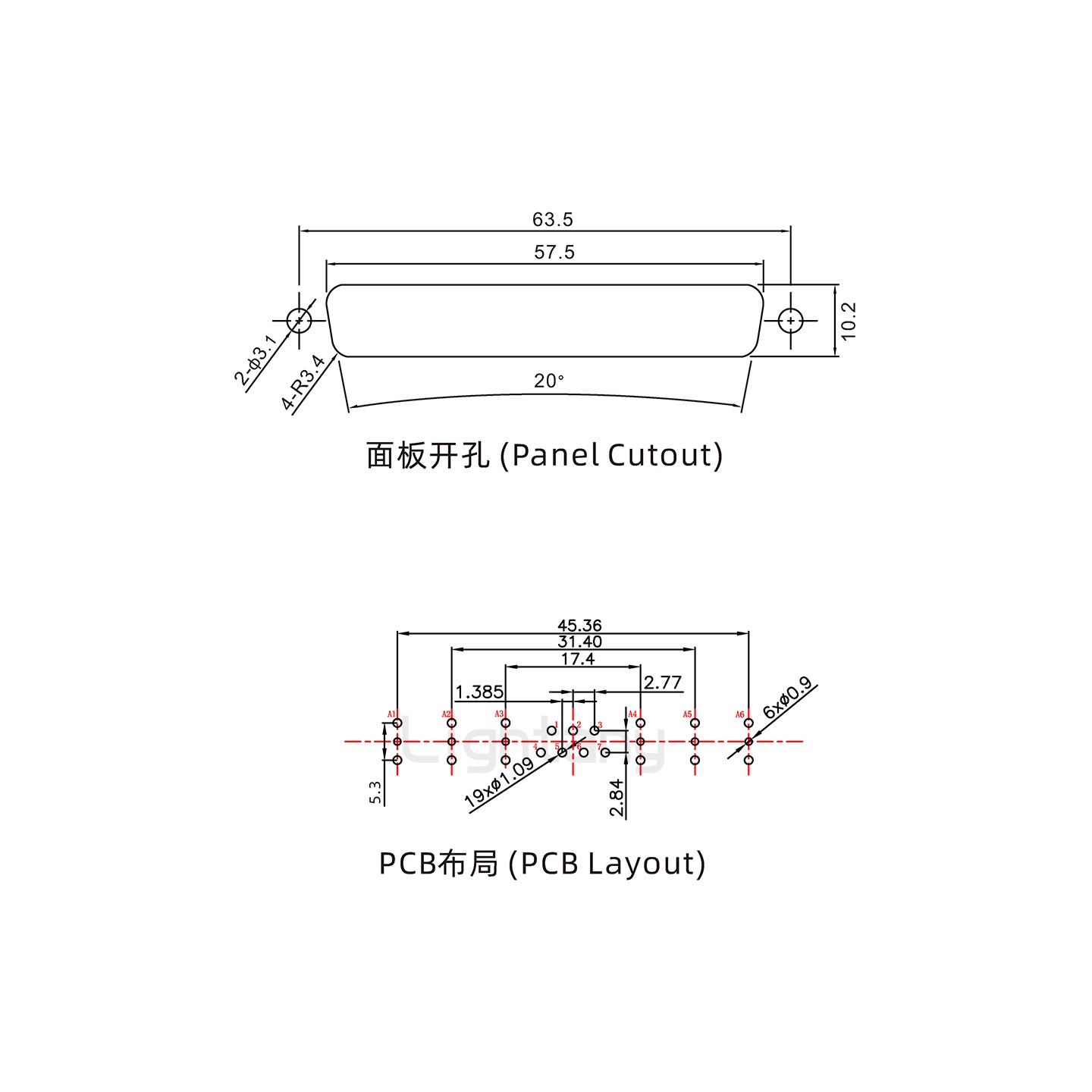 防水13W6A公直插板/锁螺丝/射频同轴50欧姆