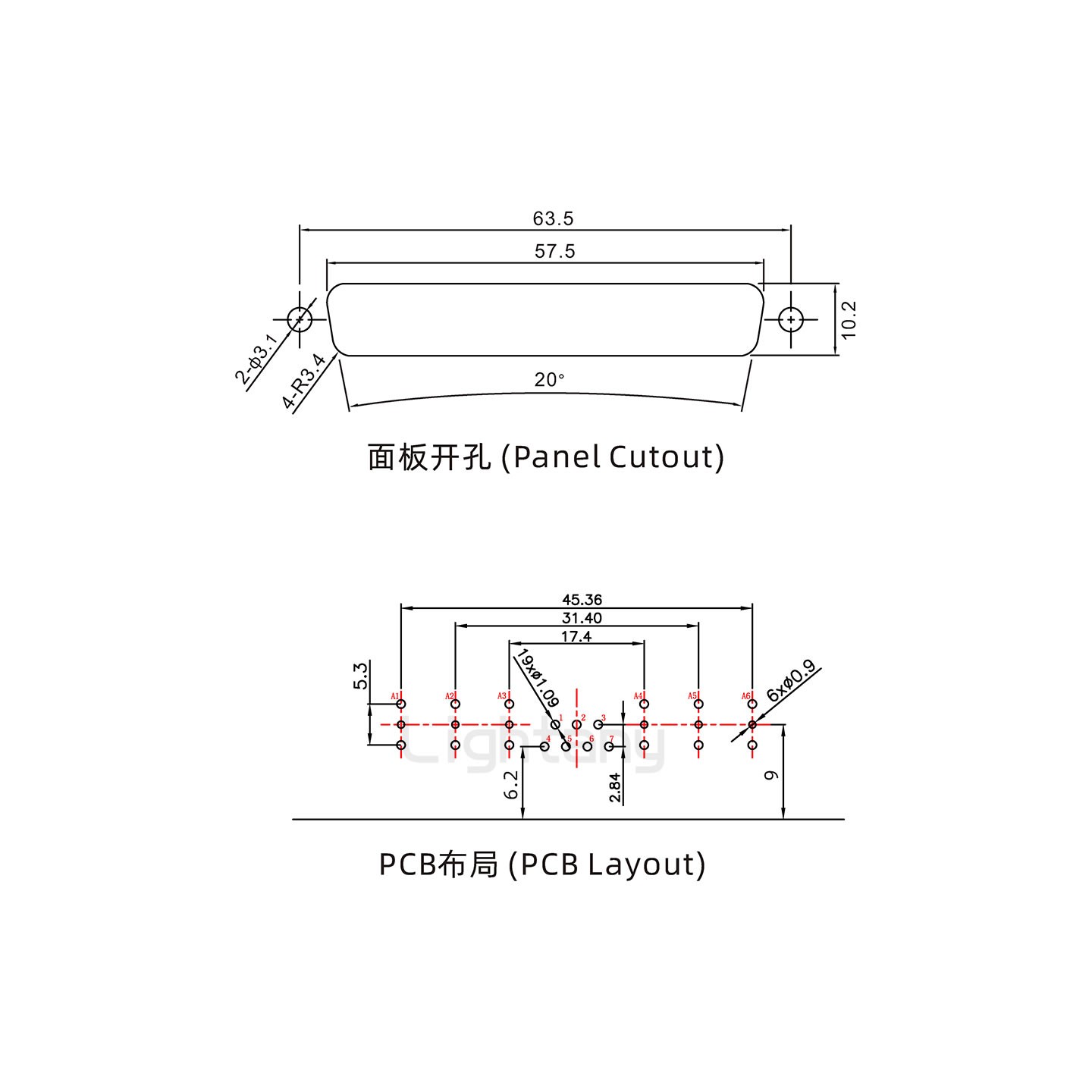 防水13W6A公弯插板/锁螺丝/射频同轴50欧姆