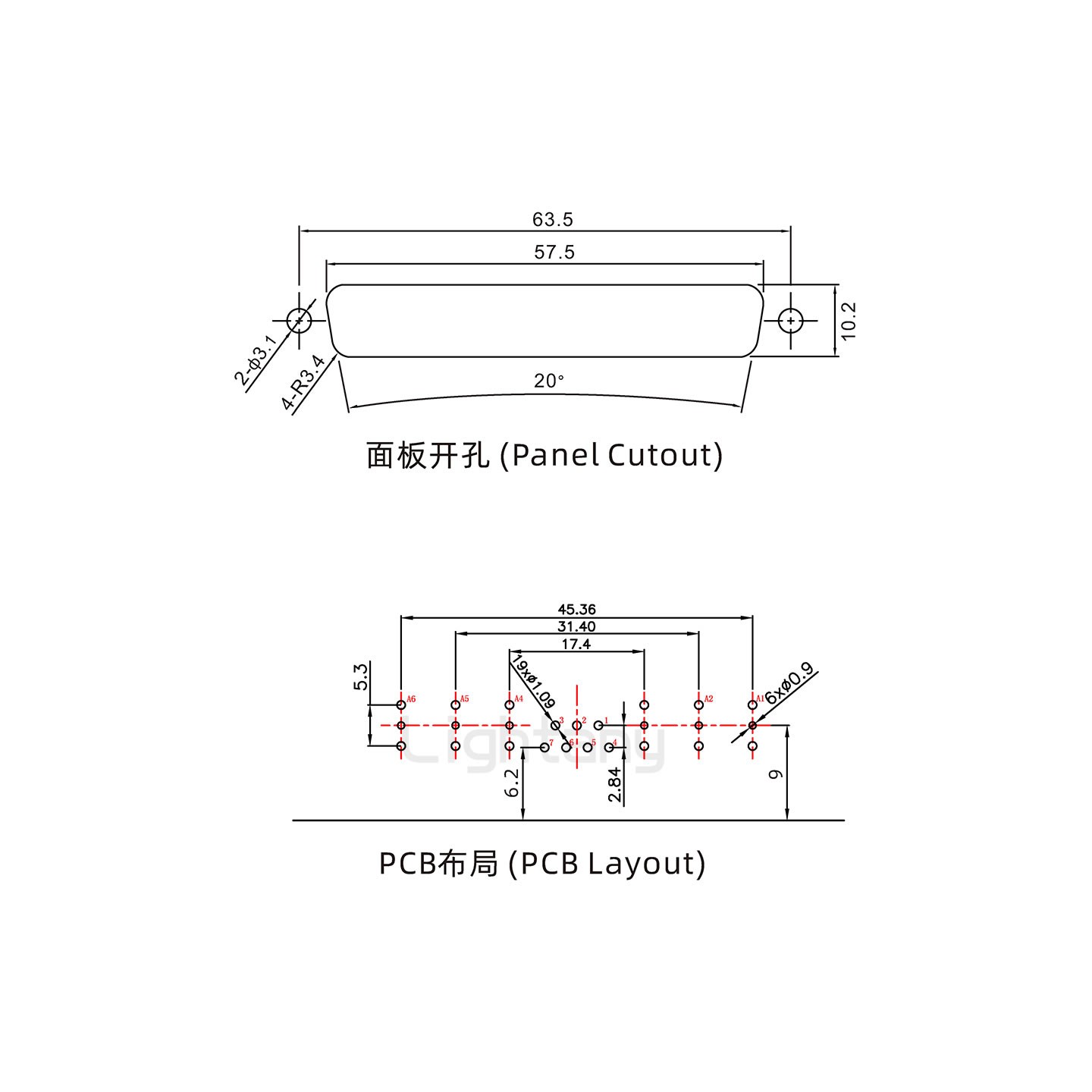 防水13W6A母弯插板/锁螺丝/射频同轴50欧姆