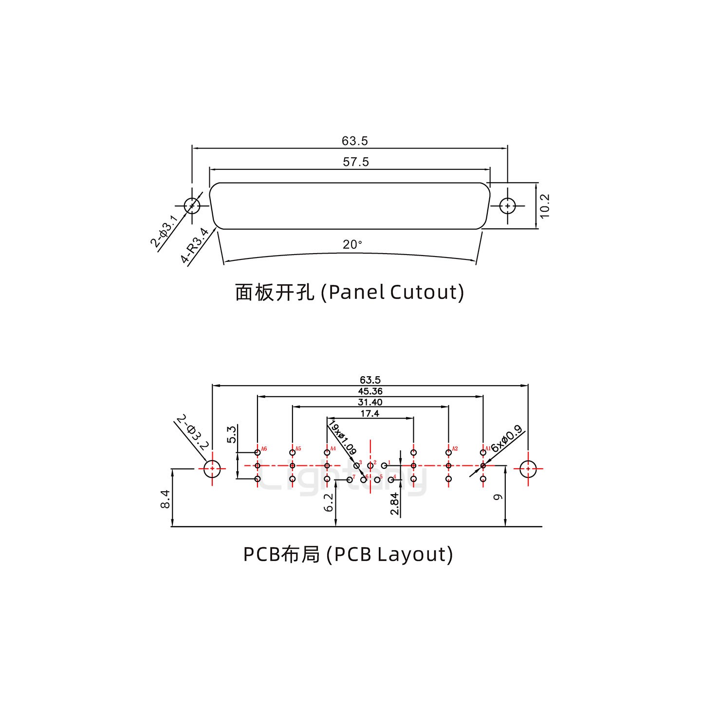 防水13W6A母弯插板/铆支架/锁螺丝/射频同轴50欧姆