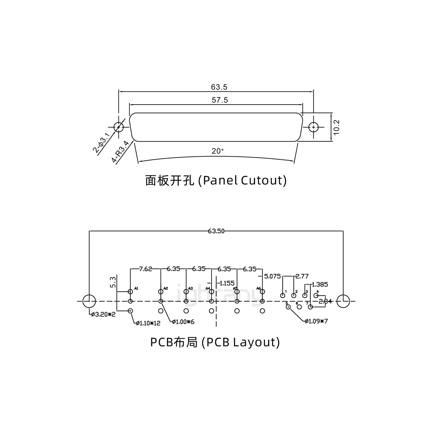 防水13W6B公直插板/铆鱼叉/锁螺丝/射频同轴50欧姆