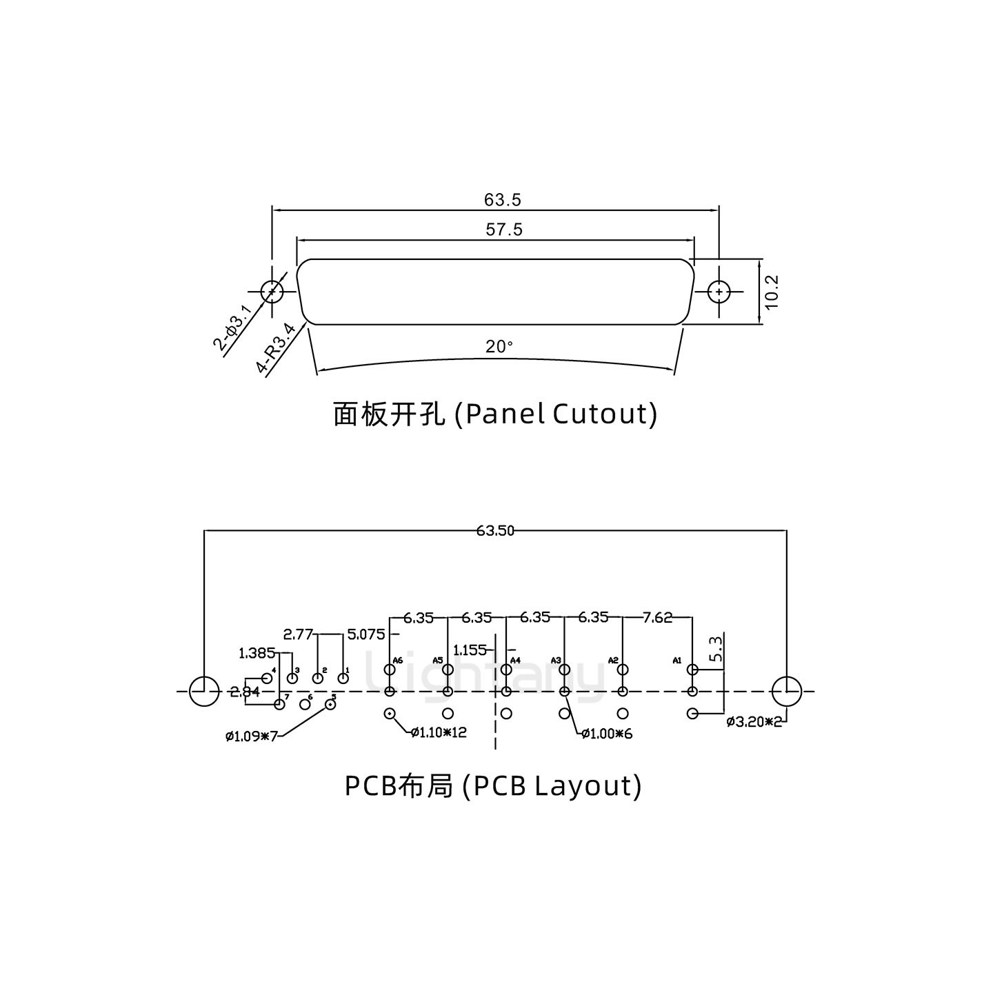 防水13W6B母直插板/铆鱼叉/锁螺丝/射频同轴50欧姆