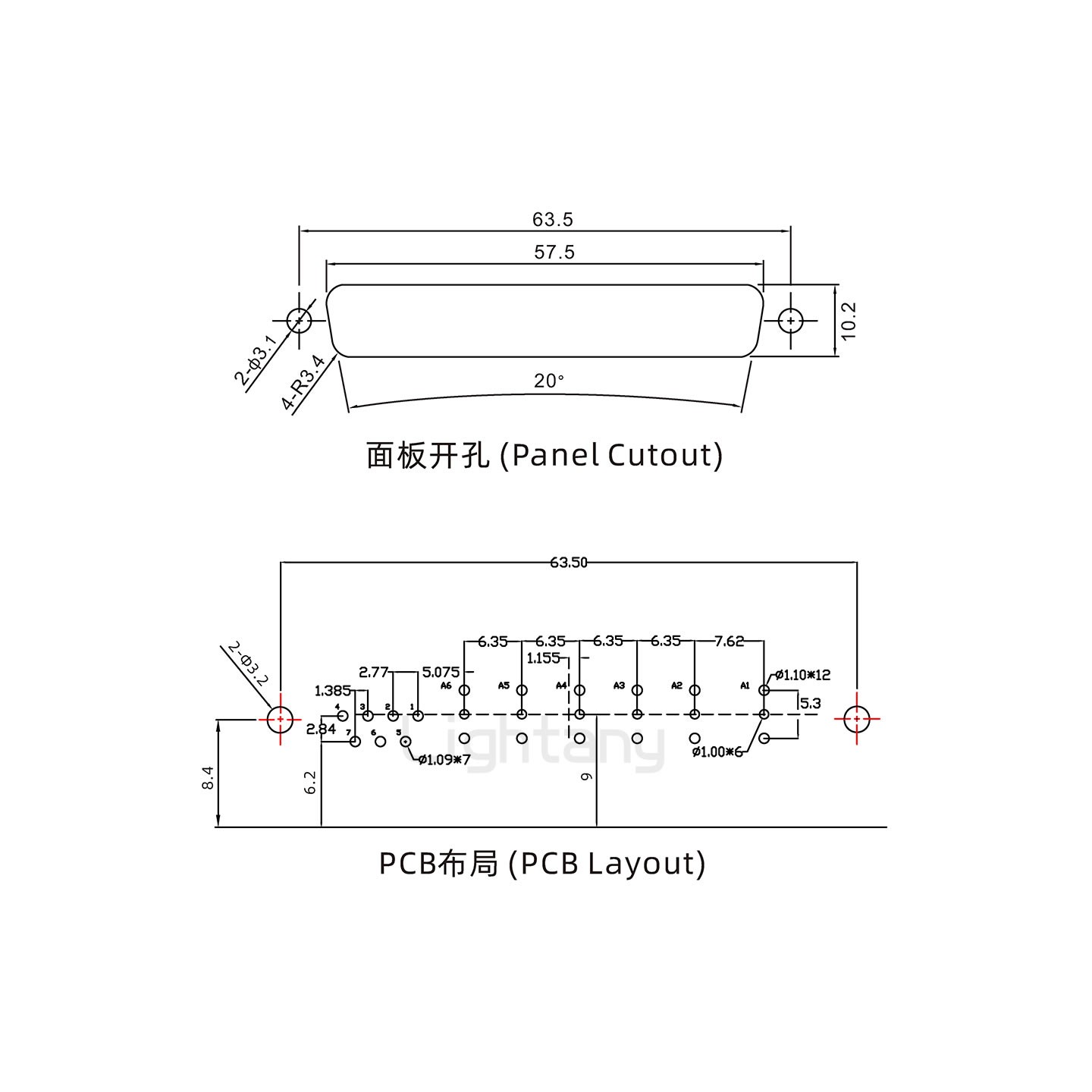 防水13W6B母弯插板/铆支架/锁螺丝/射频同轴50欧姆