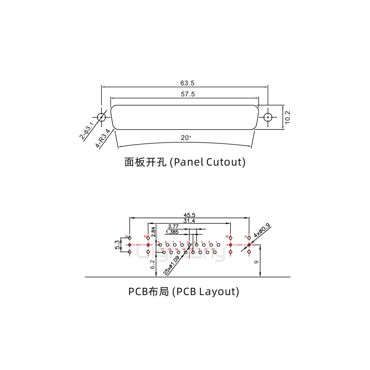 防水21W4母弯插板/锁螺丝/射频同轴50欧姆