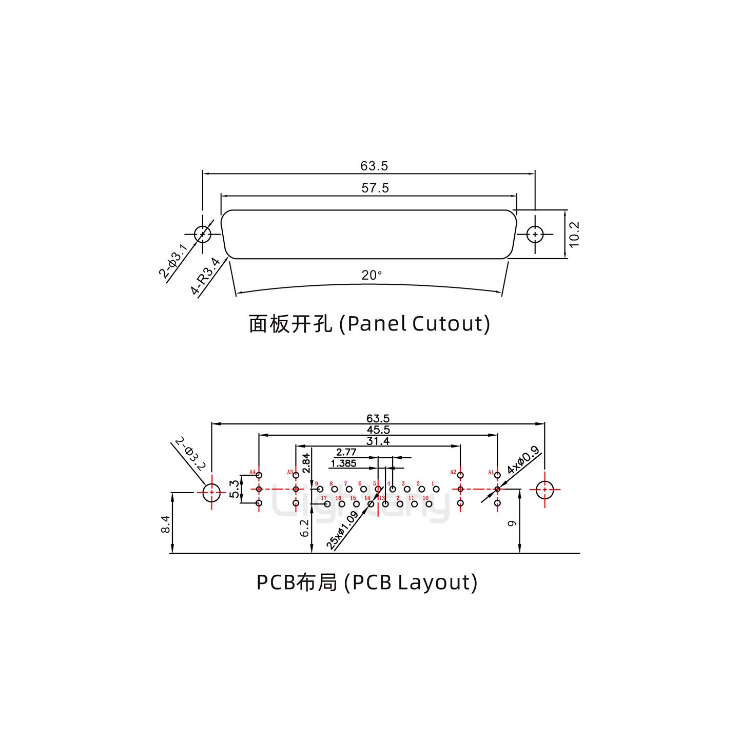 防水21W4母弯插板/铆支架/锁螺丝/射频同轴50欧姆