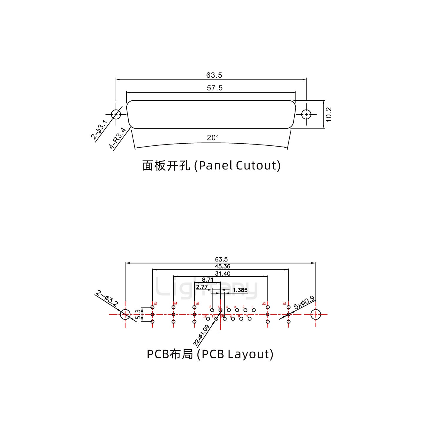 防水17W5母直插板/铆鱼叉/锁螺丝/射频同轴50欧姆