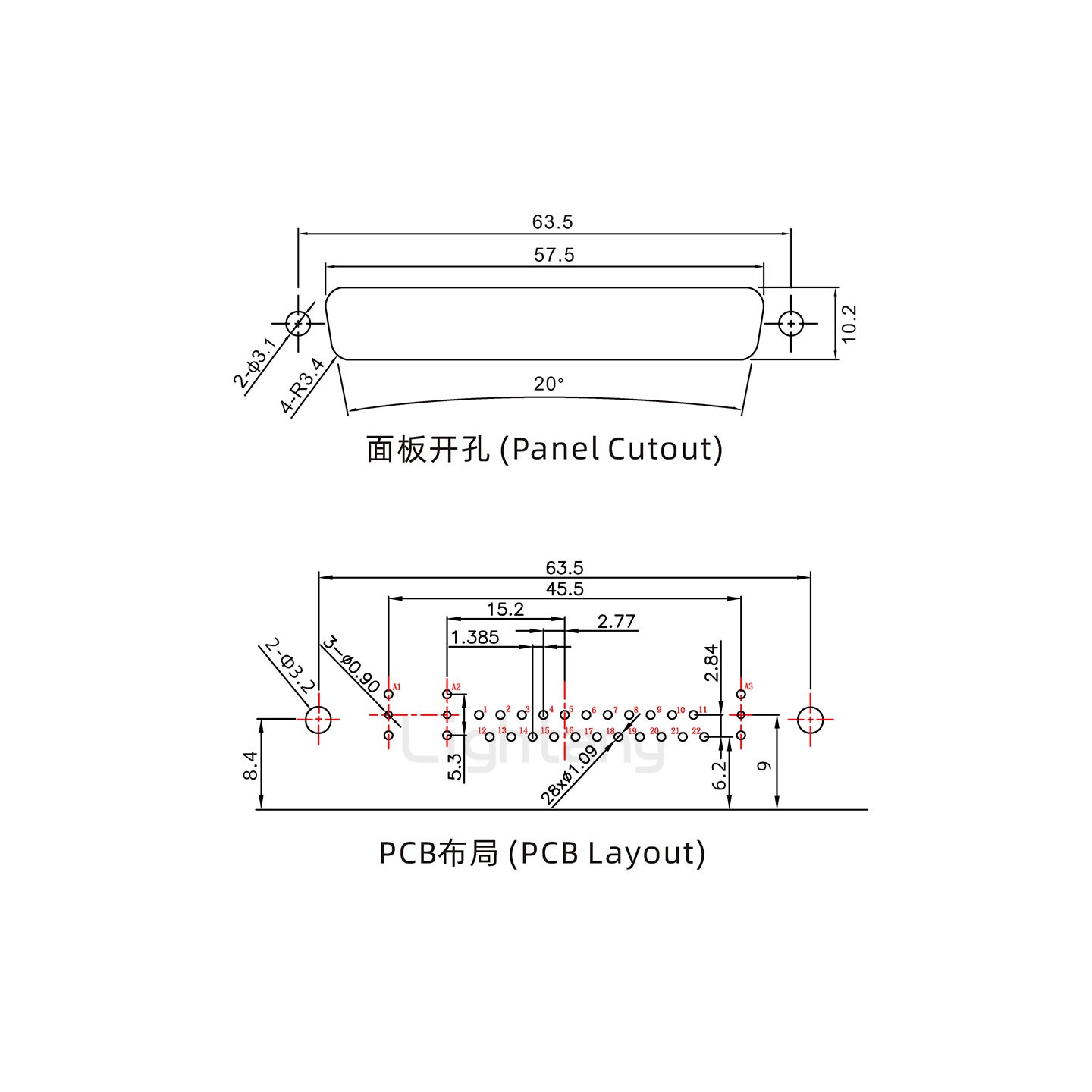 防水25W3公弯插板/铆支架/锁螺丝/射频同轴50欧姆