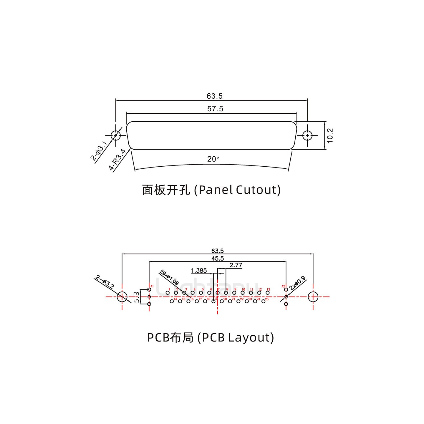 防水27W2公直插板/铆鱼叉/锁螺丝/射频同轴50欧姆