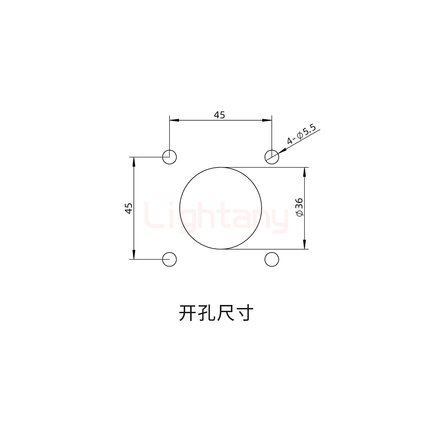 内螺纹穿墙插座 600A 黑色