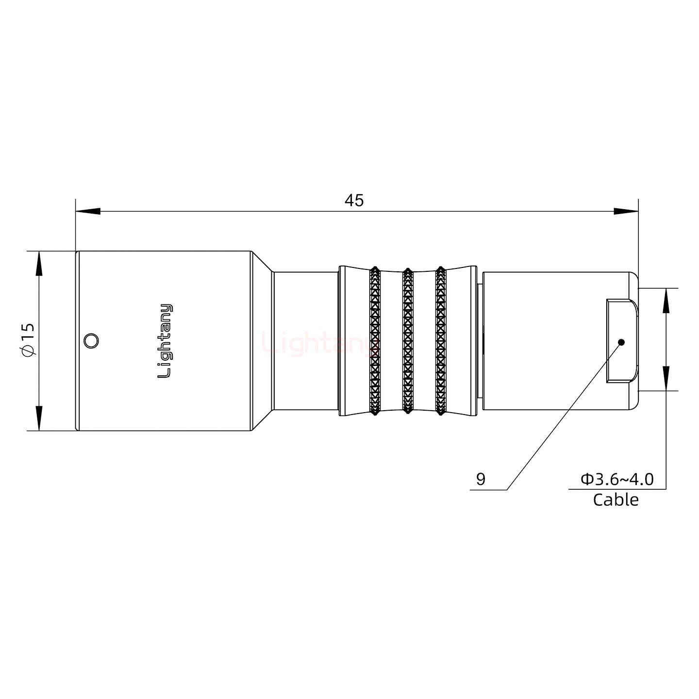 FHG.1K.005.CLAC40推拉自锁弯式插头