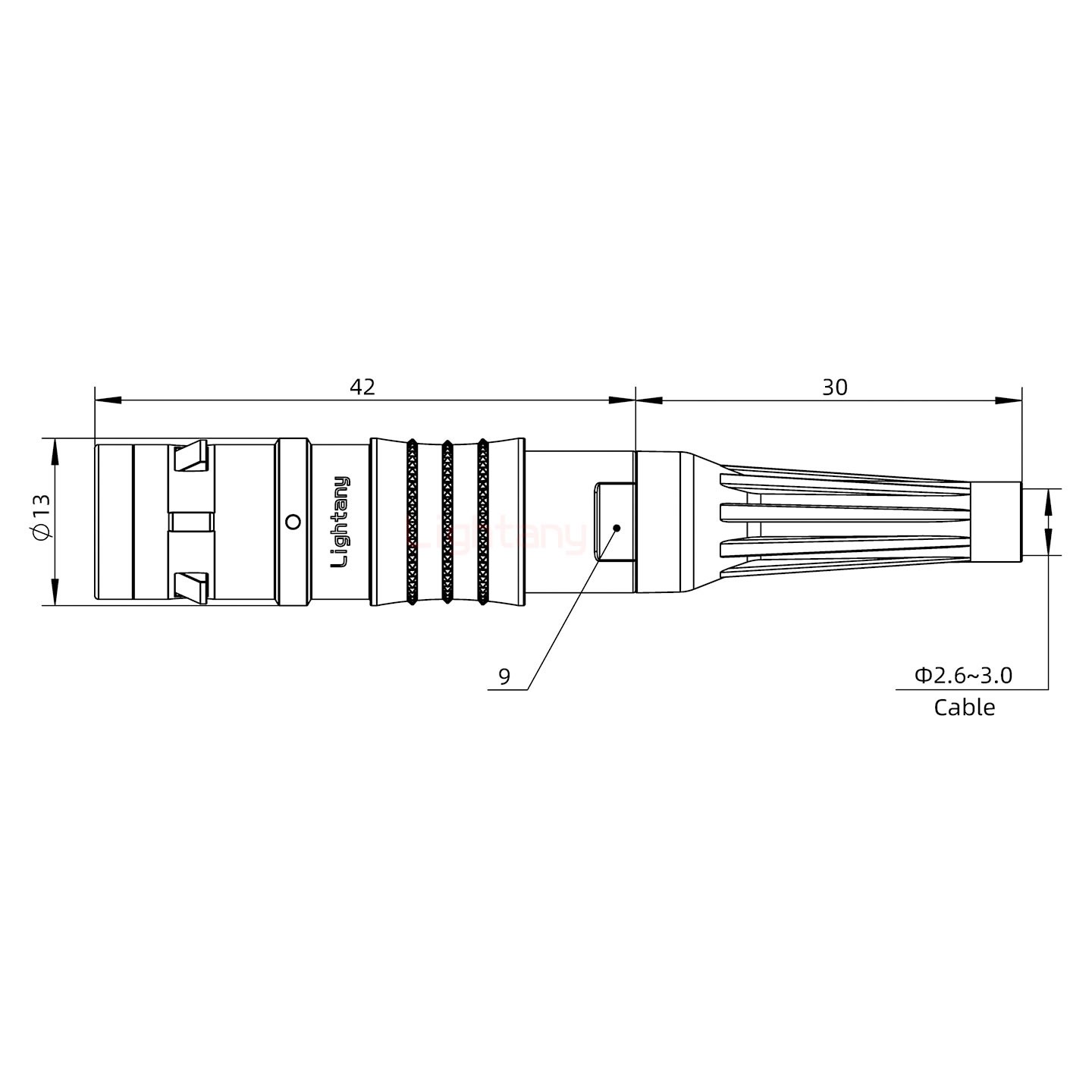 FGG.1K.005.CLAC30Z推拉自锁带护套直式插头