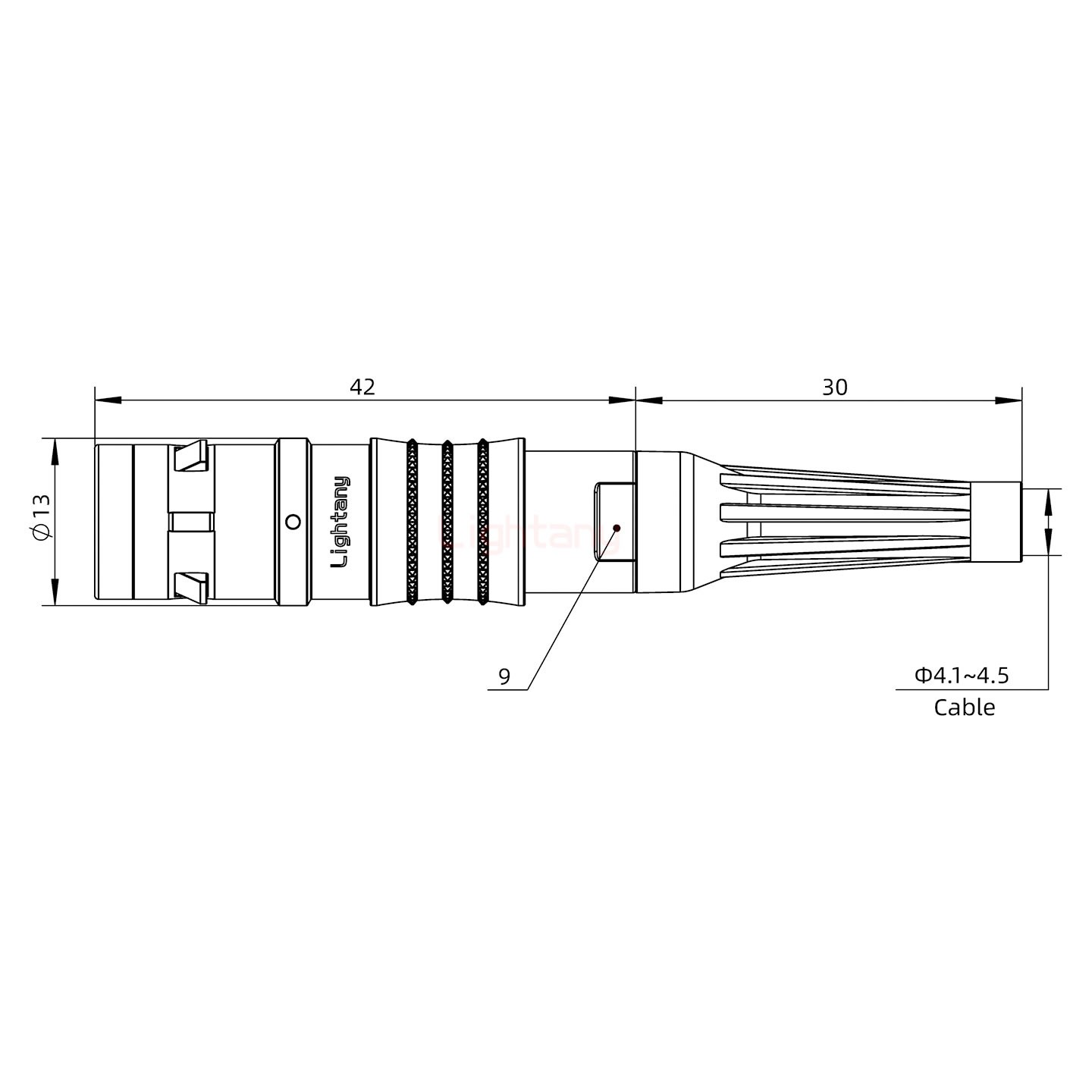 FGG.1K.005.CLAC45Z推拉自锁带护套直式插头