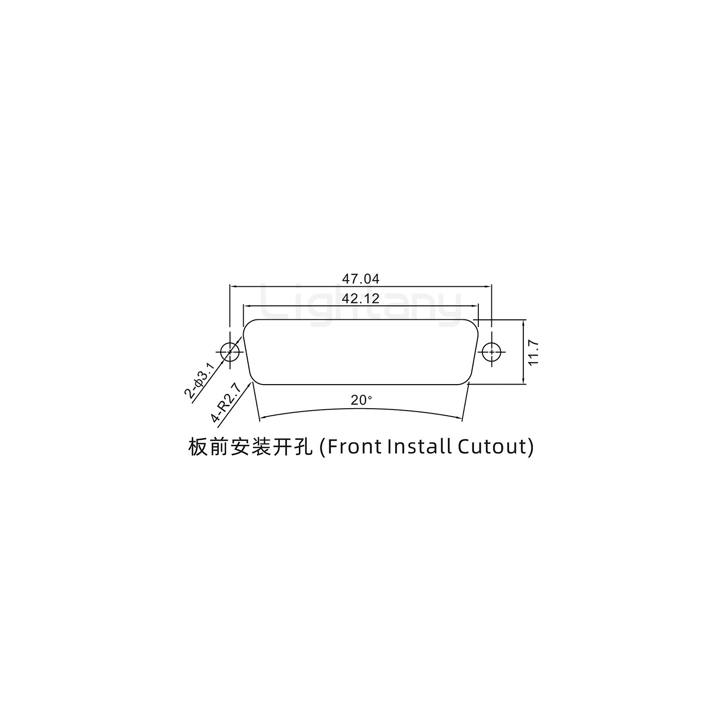 4W4公焊线式/锁螺丝螺母+防水垫片/大电流40A