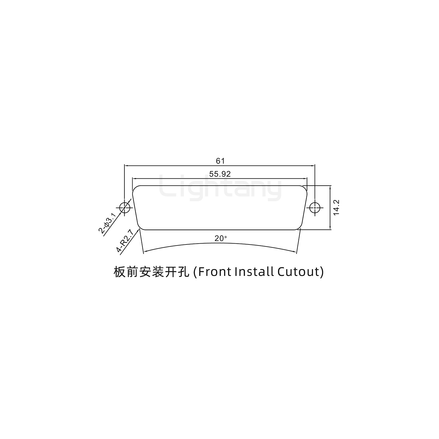 36W4公焊线式/锁螺丝螺母+防水垫片/大电流40A