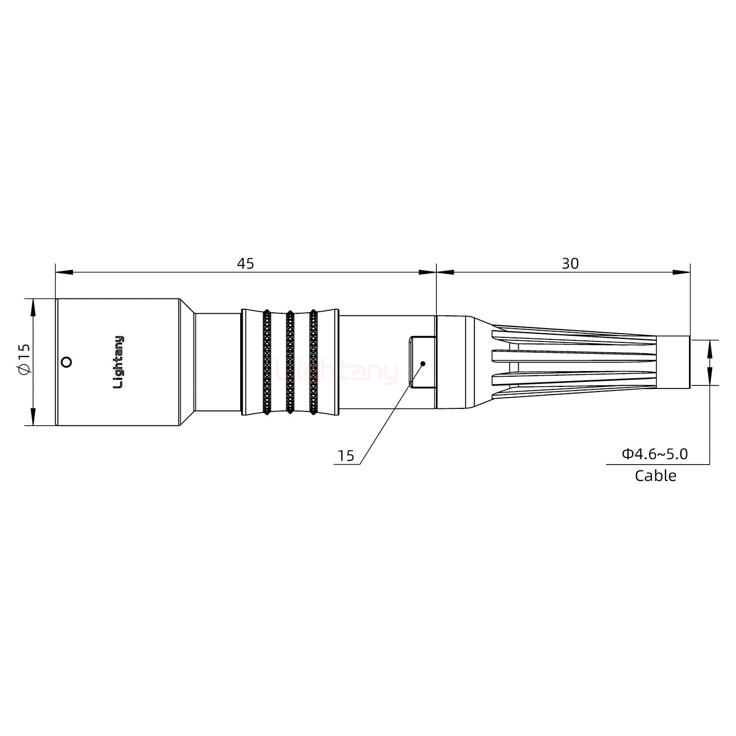 PHG.1K.002.CLAC50Z推拉自锁带护套浮动插座