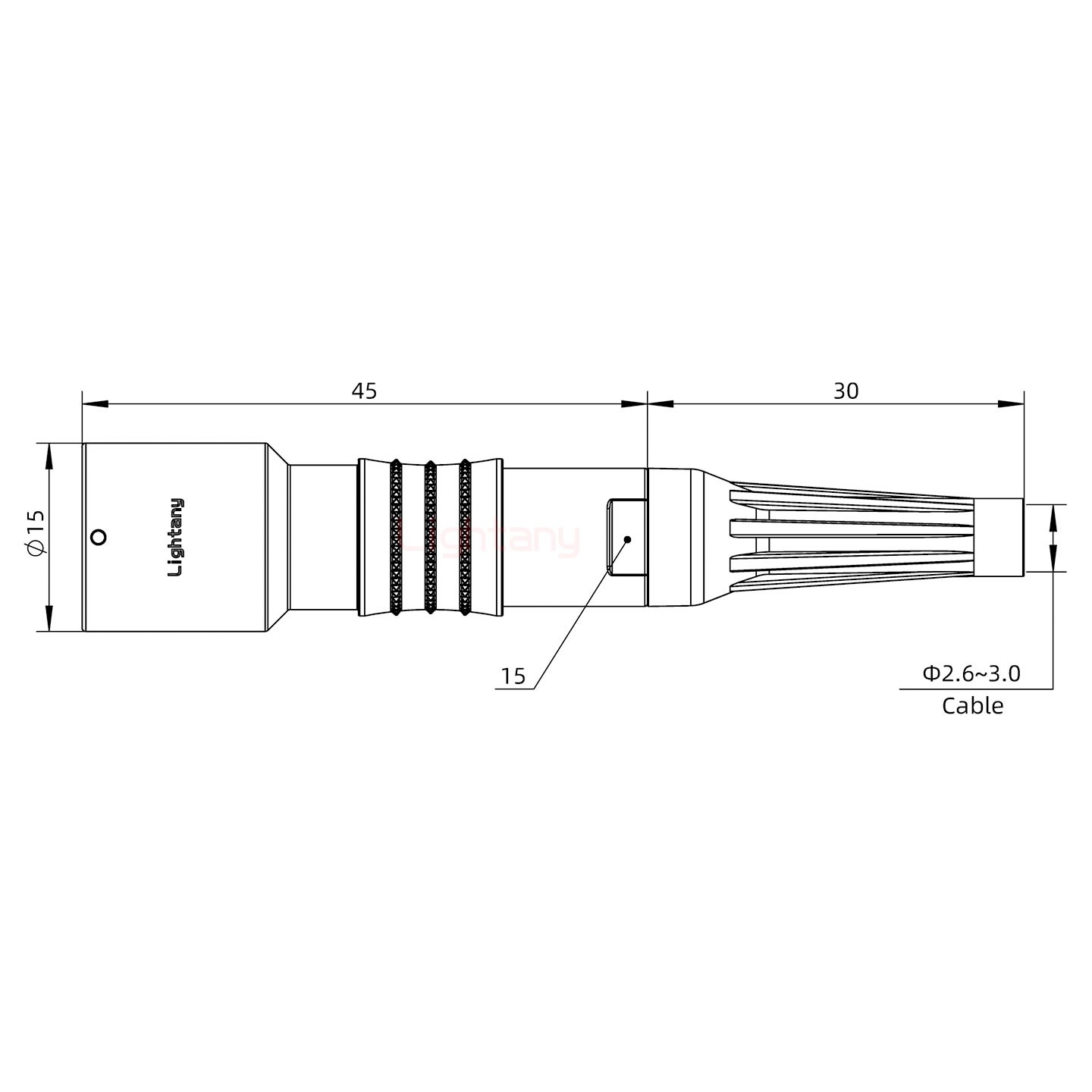 PHG.1K.004.CLAC30Z推拉自锁带护套浮动插座