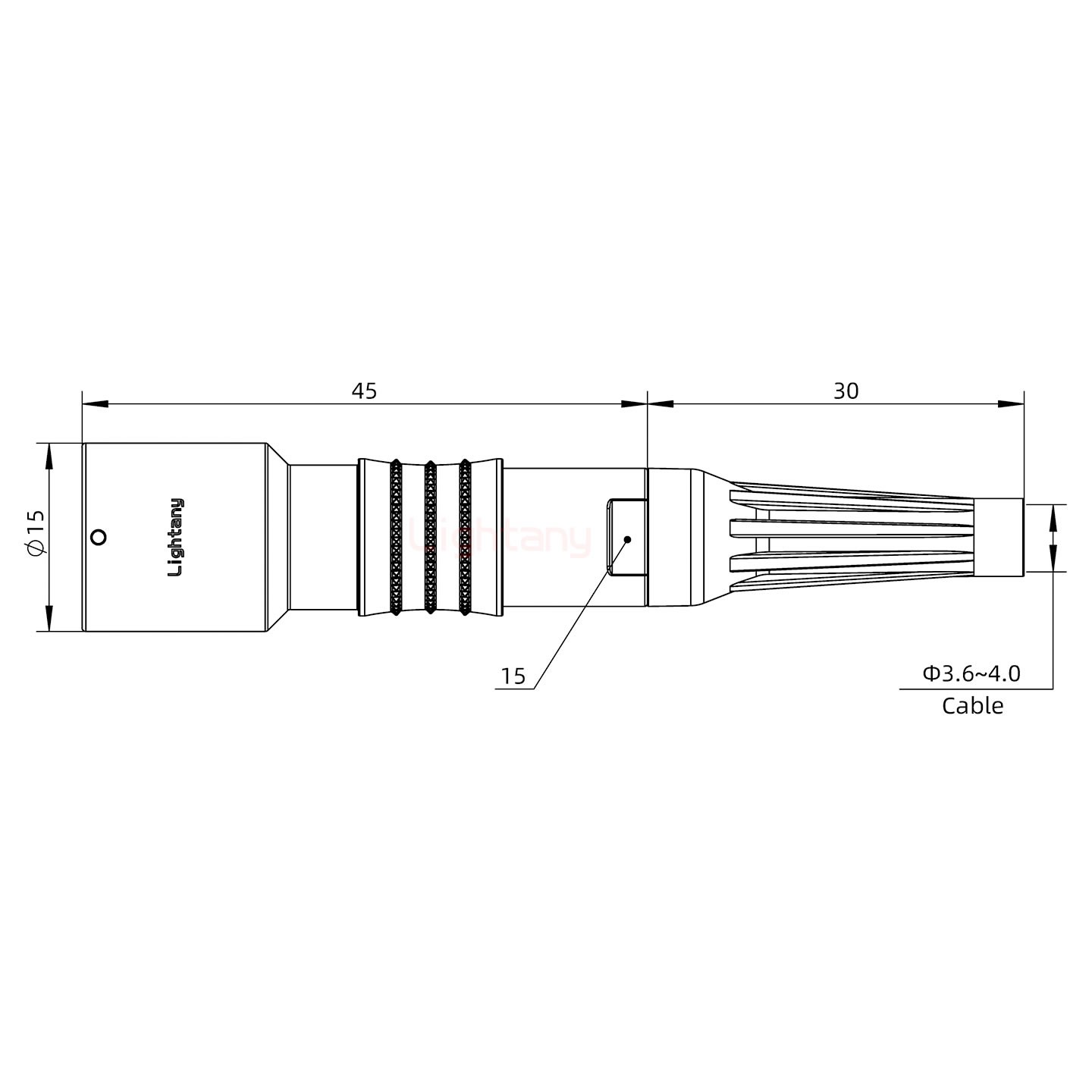 PHG.1K.016.CLAC40Z推拉自锁带护套浮动插座