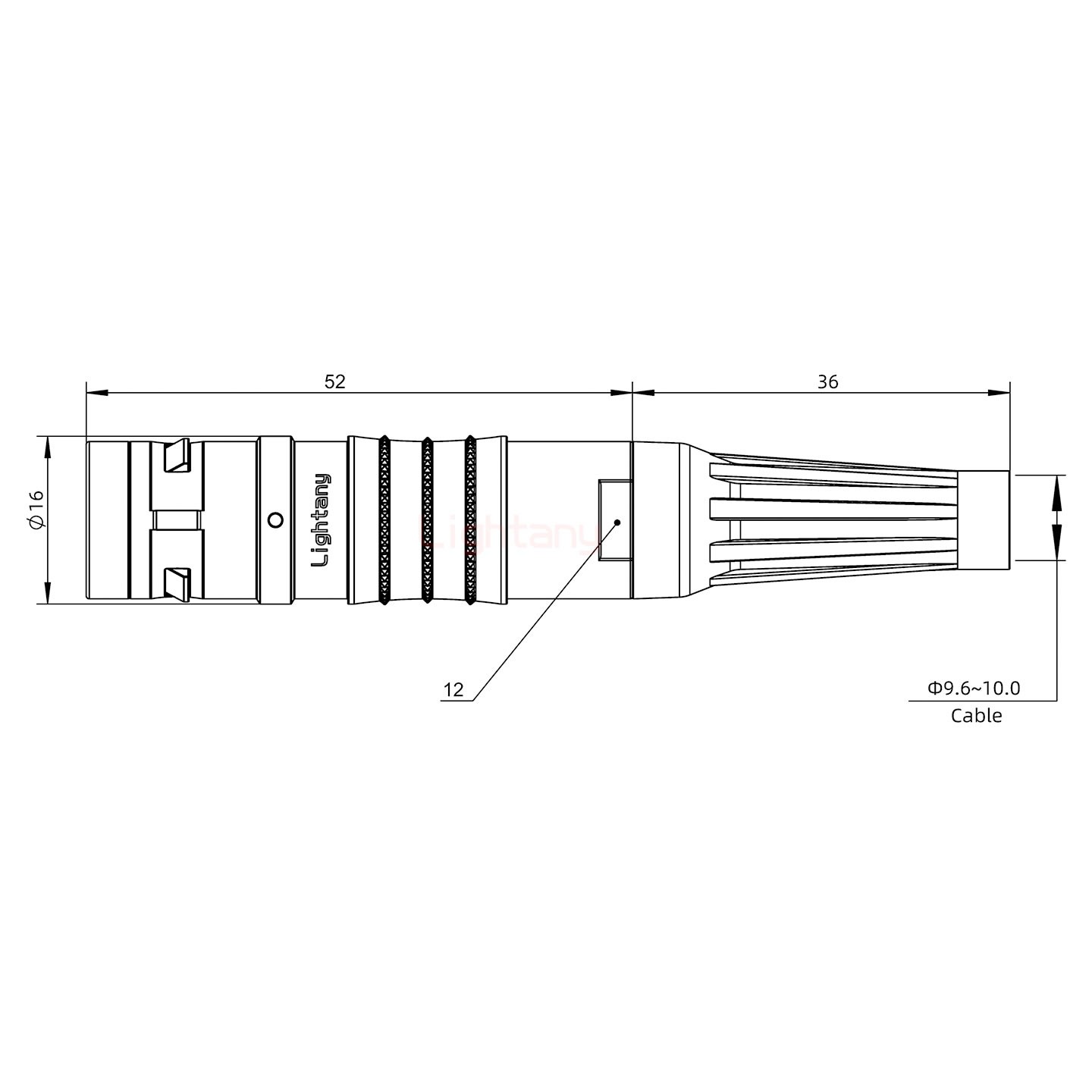 FGG.2K.012.CLAK10Z推拉自锁带护套直式插头