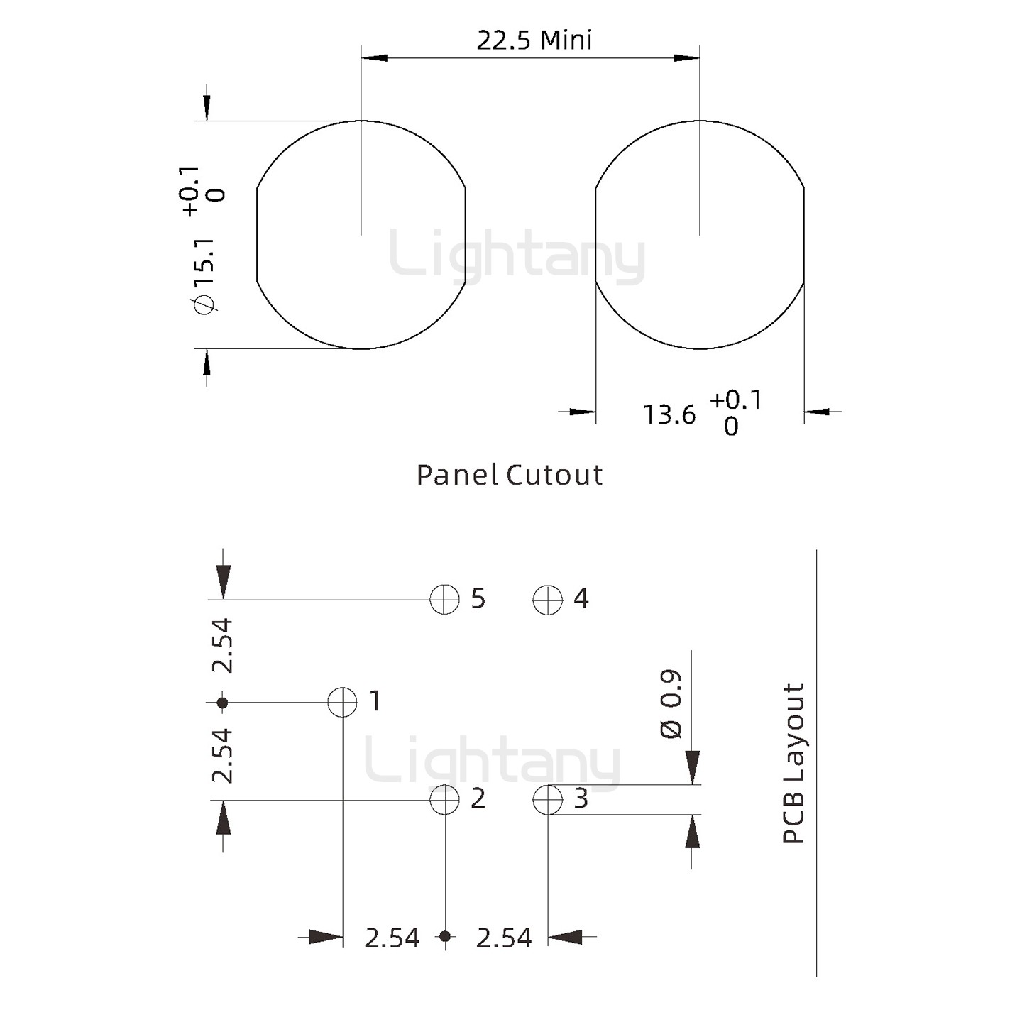 ECG.2B.005.CLV双螺母插座 弯插板