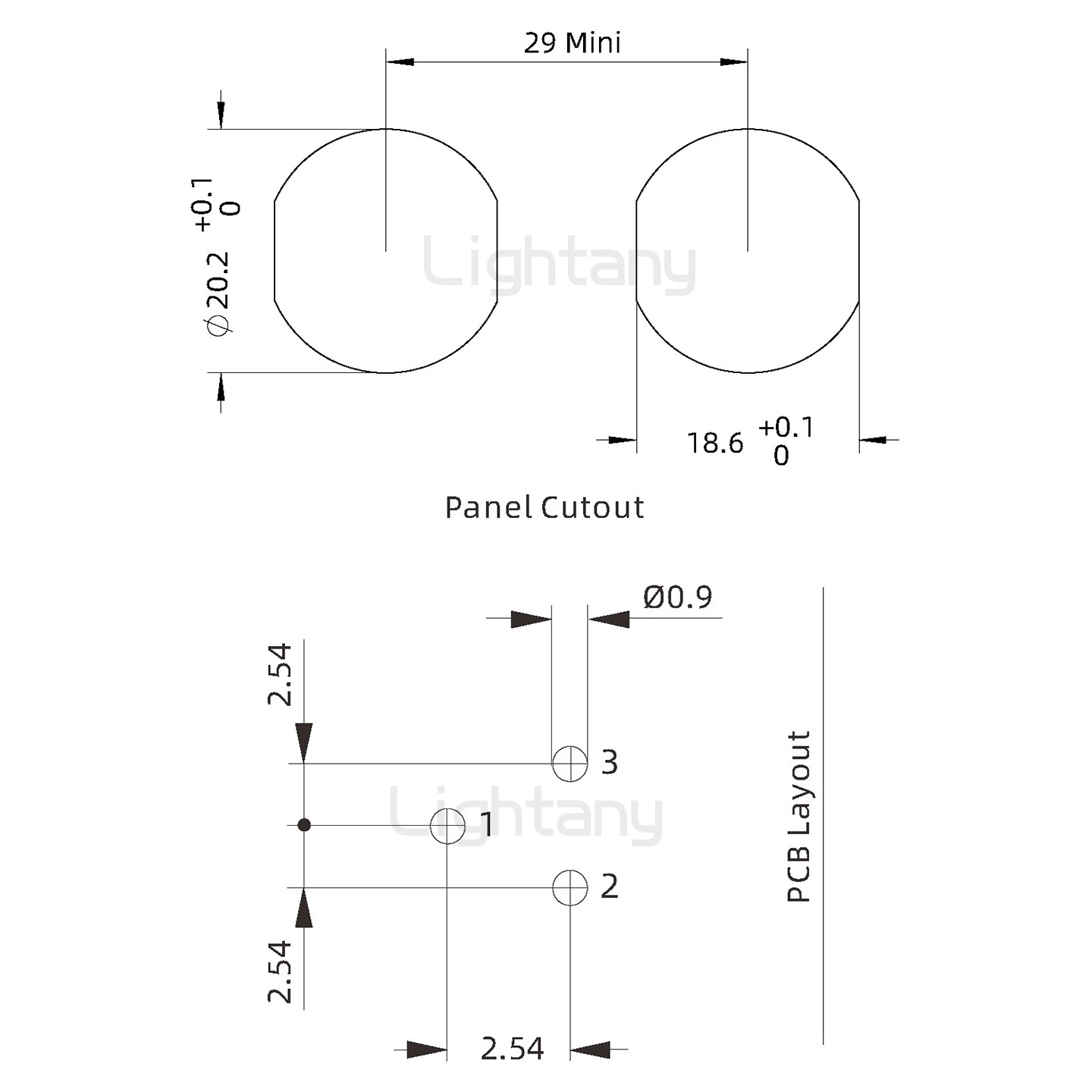 EEG.2K.003.CLV推拉自锁前螺母插座 PCB弯插板