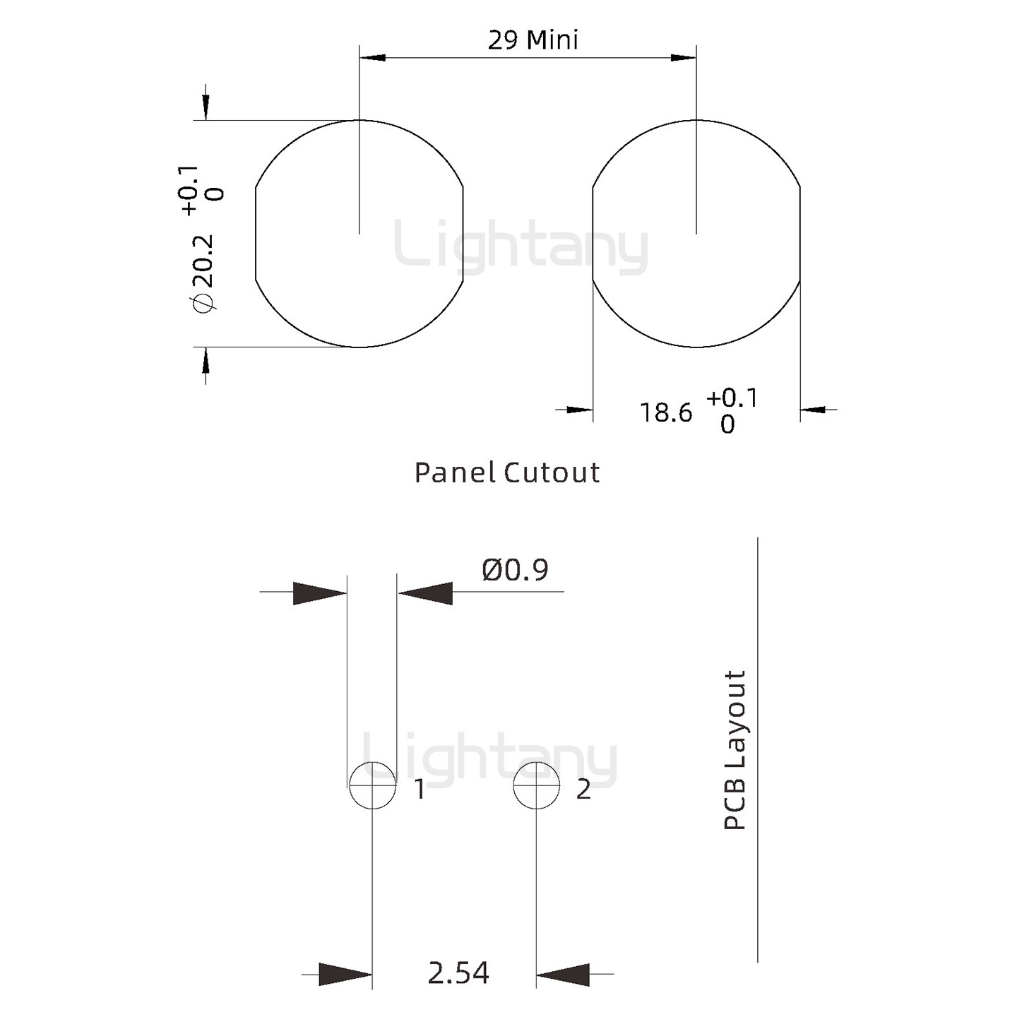 EEG.2K.002.CLV推拉自锁前螺母插座 PCB弯插板